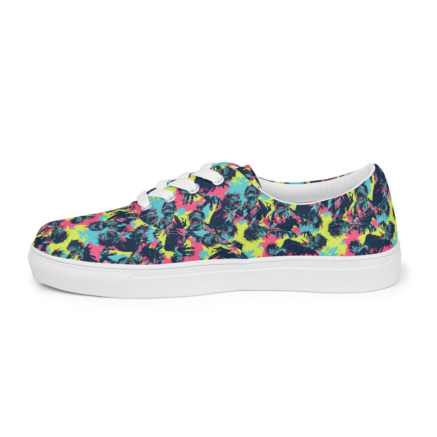Neon Zombies Men’s lace-up canvas shoes