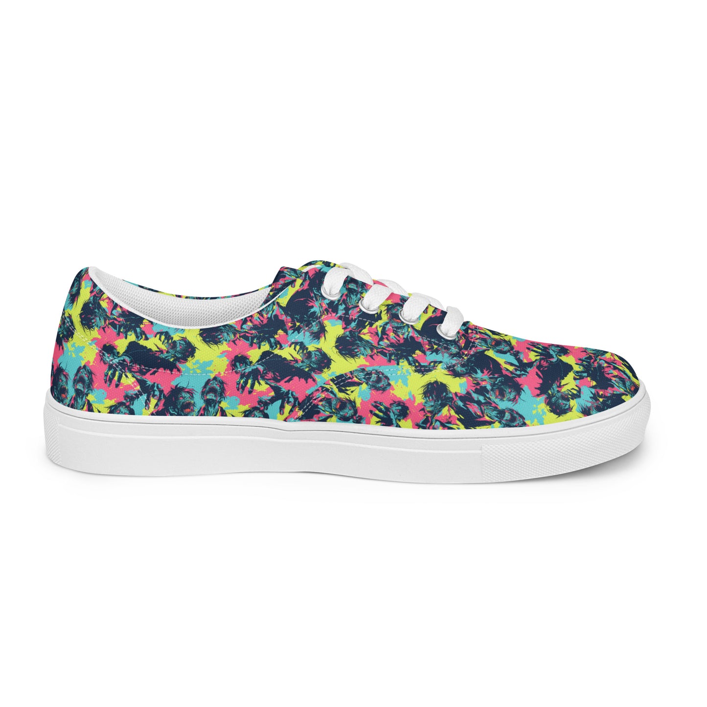 Neon Zombies Men’s lace-up canvas shoes