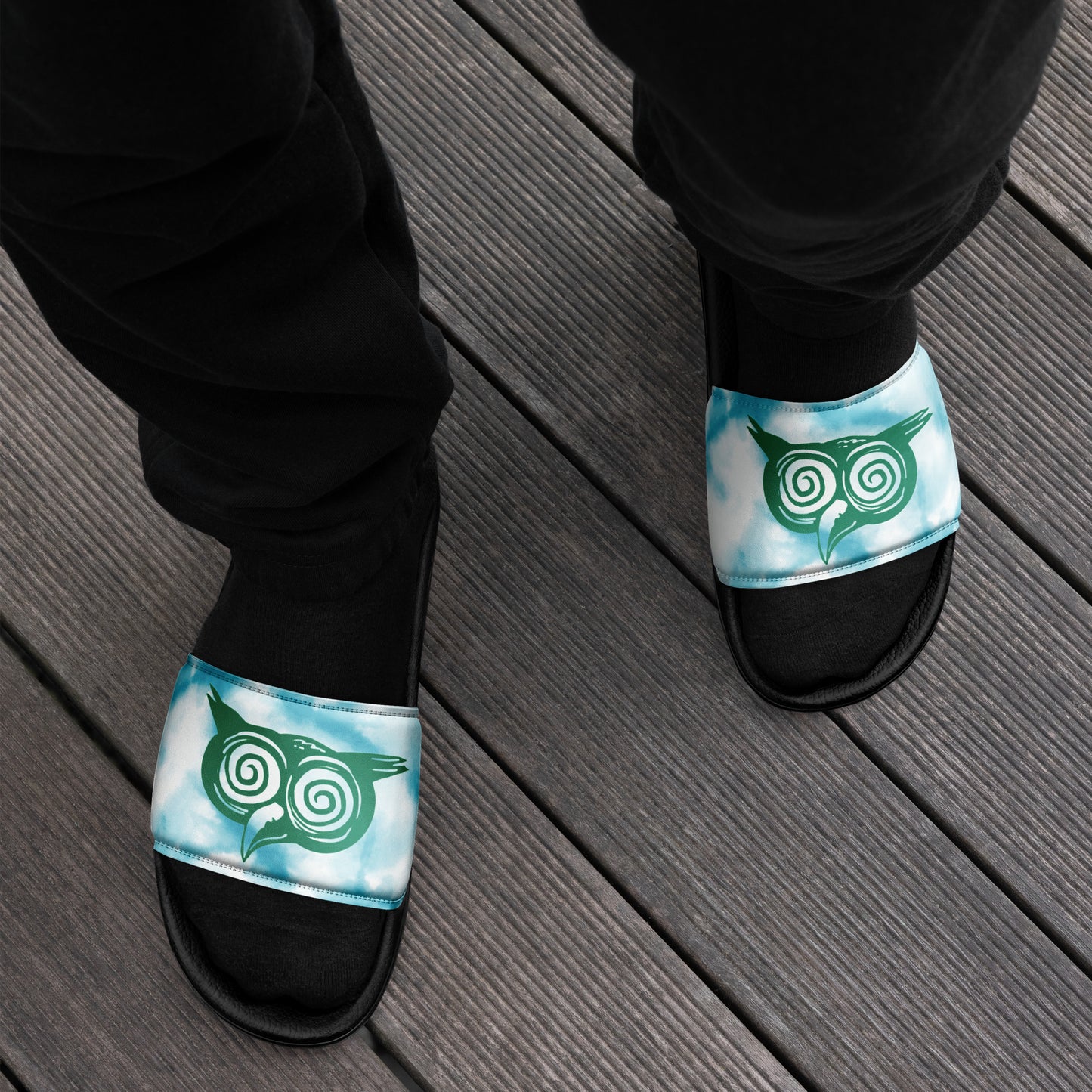 Wiservice Men’s slides - Free Delivery! Reggae / Dub / Ska / Ska punk / Punk - Alternative Apparel and Merch Only from Phase B Records.
