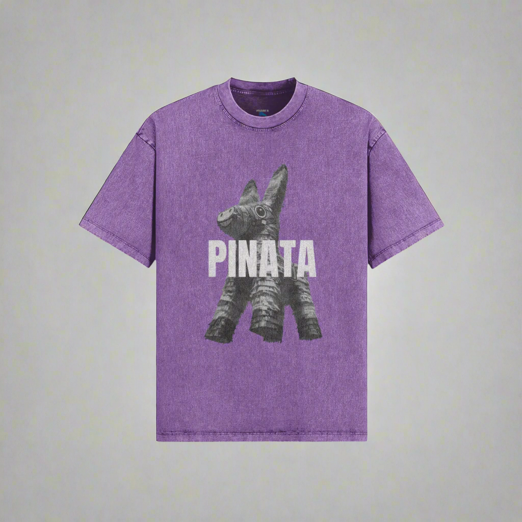 phase b records NOMAD - PINATA Unisex Oversized Snow Wash T-shirt