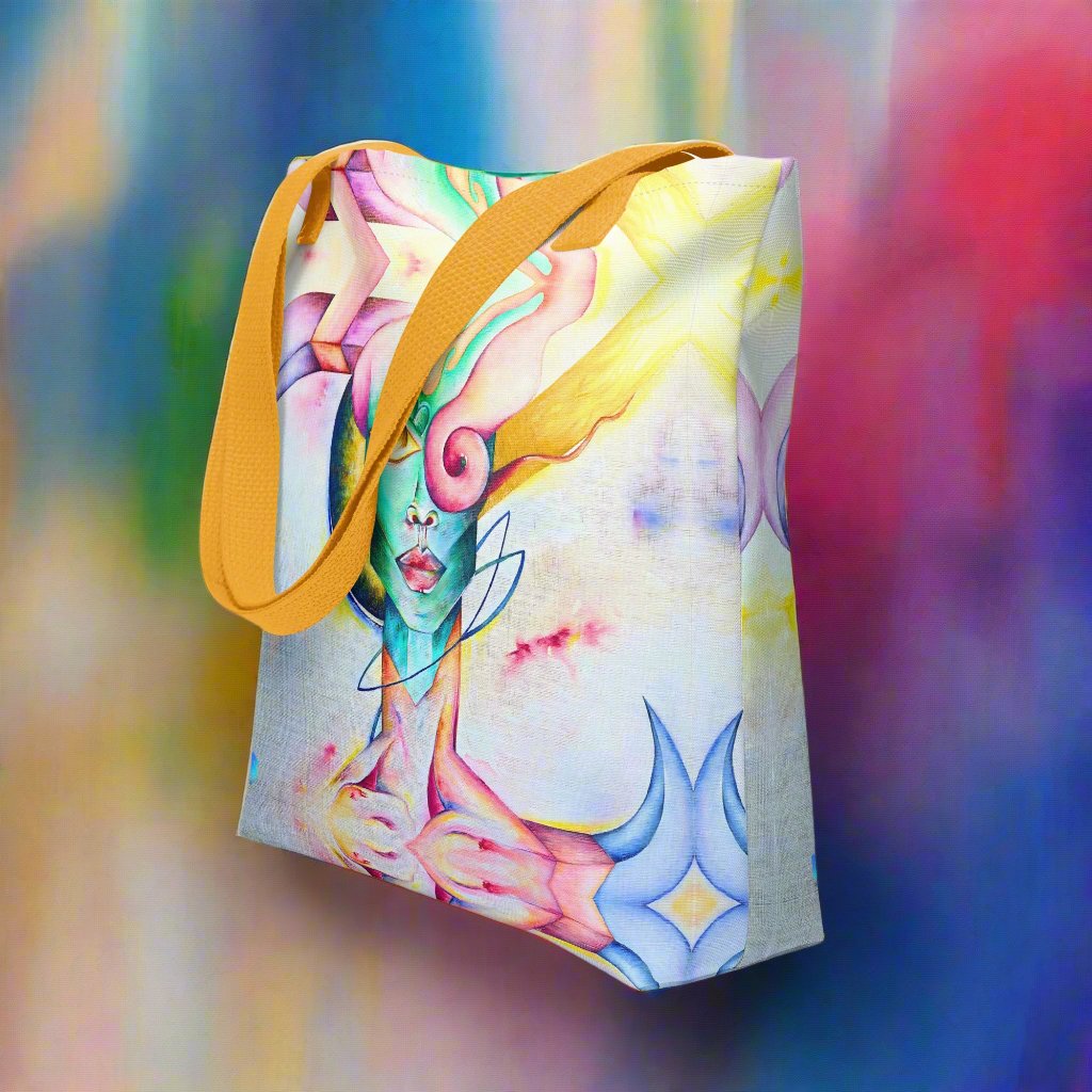 phase b records ZY-FY Alien Head Tote bag