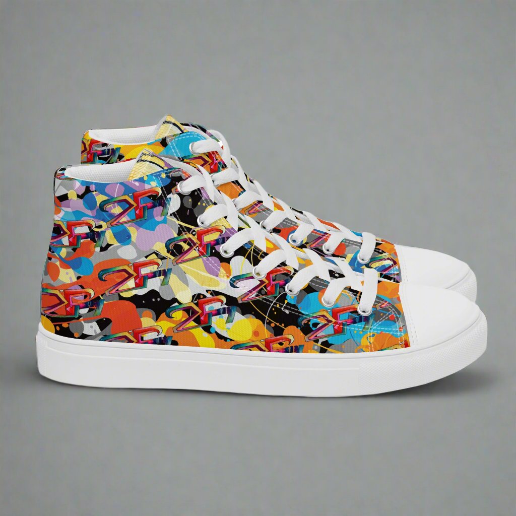 phase b records ZY-FY Women’s high top canvas shoes