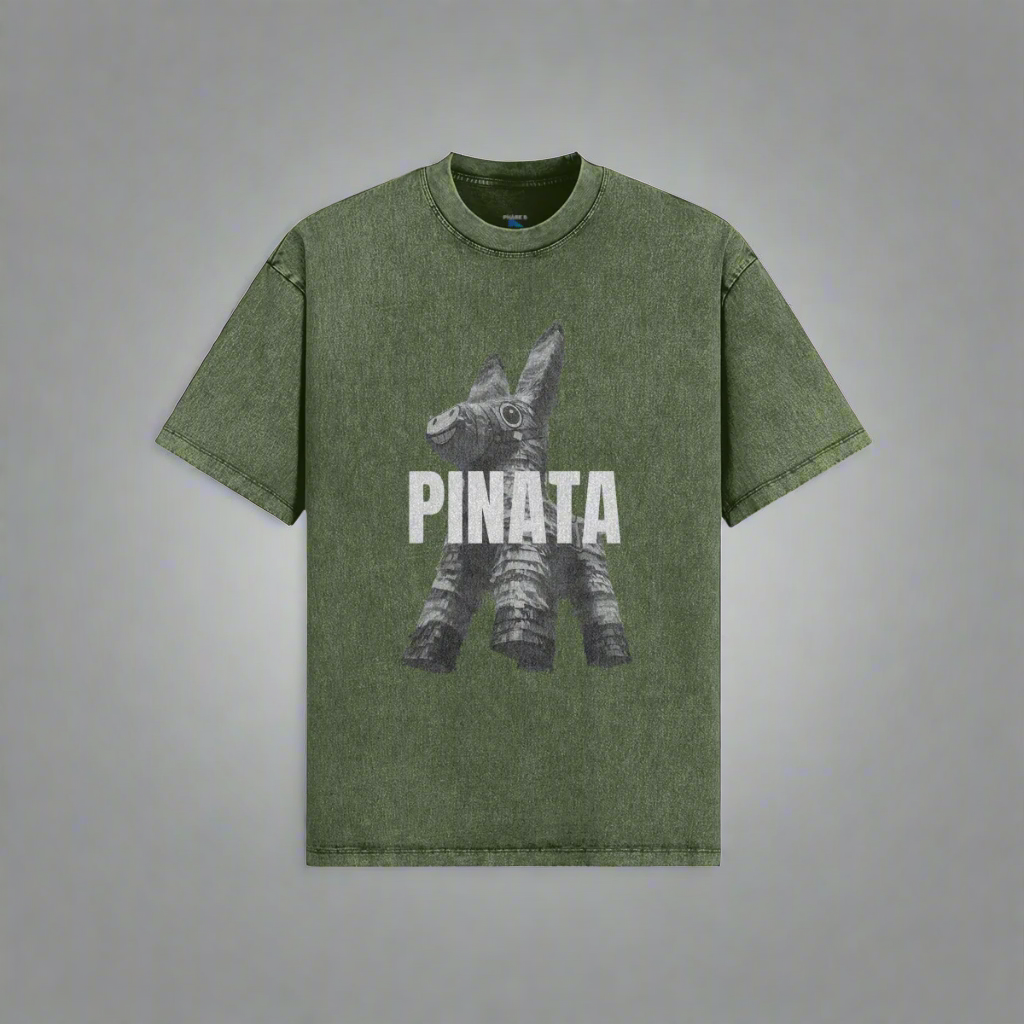 NOMAD - PINATA Unisex Oversized Snow Wash T-shirt