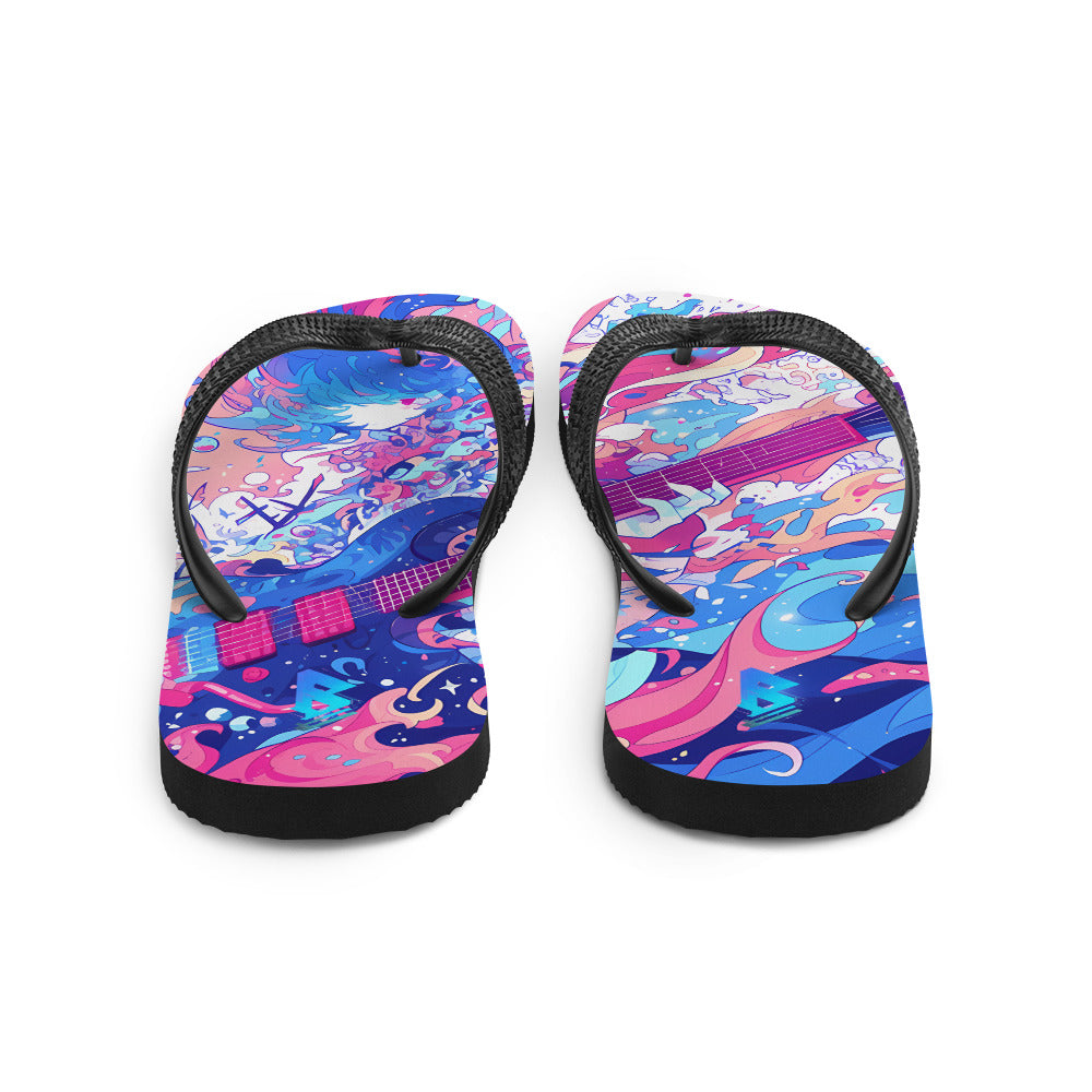 Anime Guitar Flip-Flops – Free Delivery! Rock / Metal / Gothic / EDM / Clubwear - Alternative Apparel Only from Phase B Records.