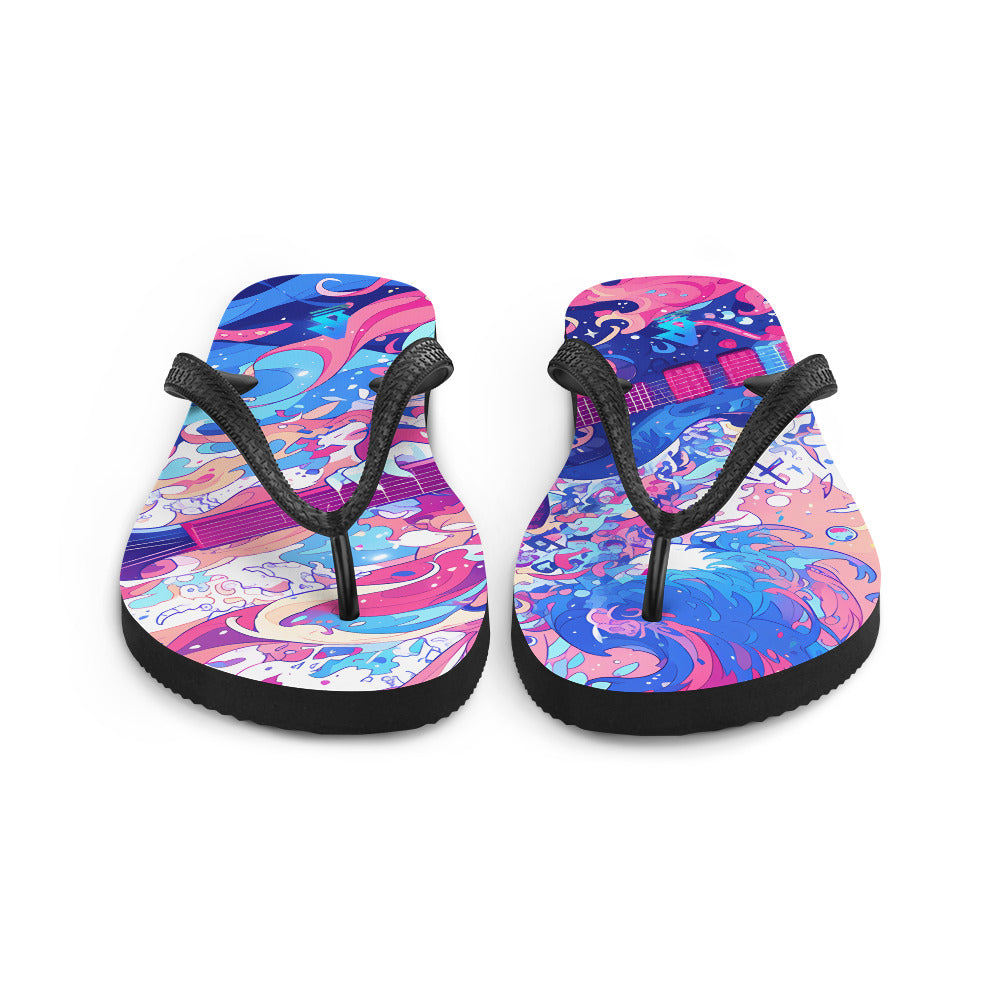 Anime Guitar Flip-Flops – Free Delivery! Rock / Metal / Gothic / EDM / Clubwear - Alternative Apparel Only from Phase B Records.