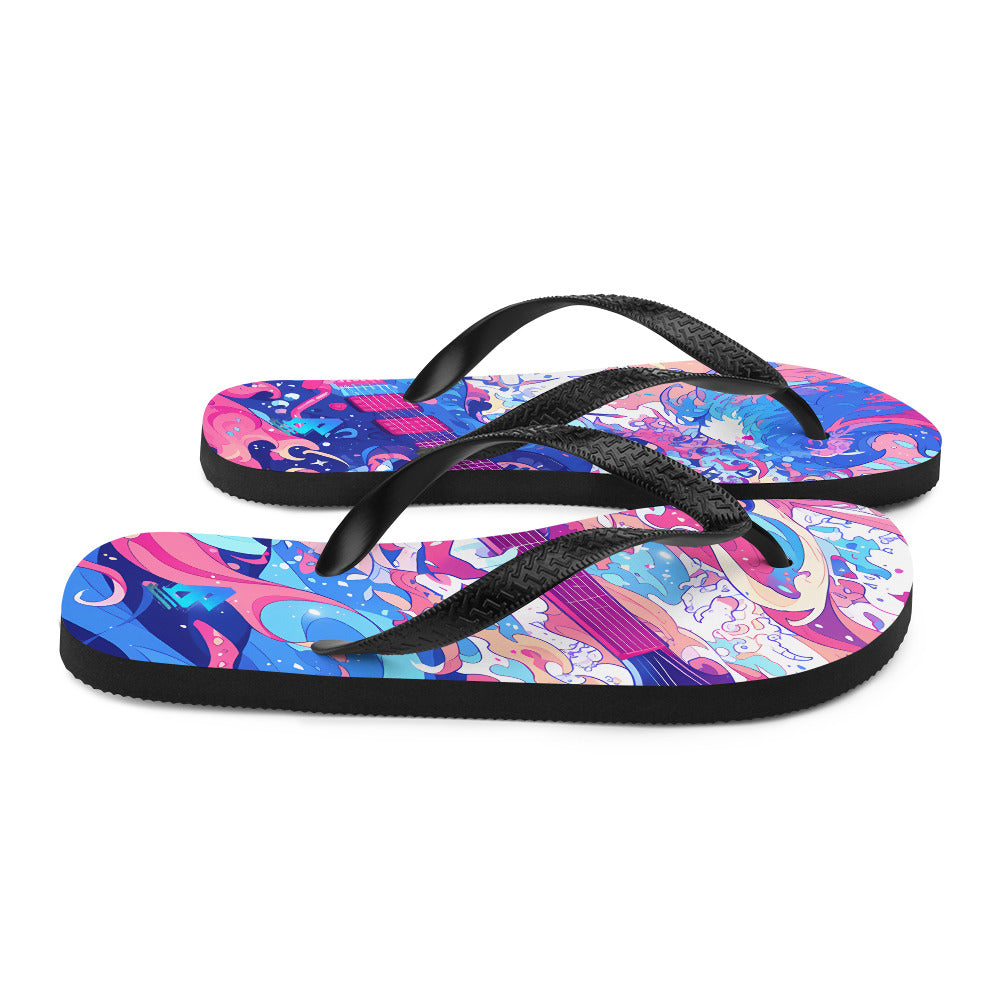Anime Guitar Flip-Flops – Free Delivery! Rock / Metal / Gothic / EDM / Clubwear - Alternative Apparel Only from Phase B Records.
