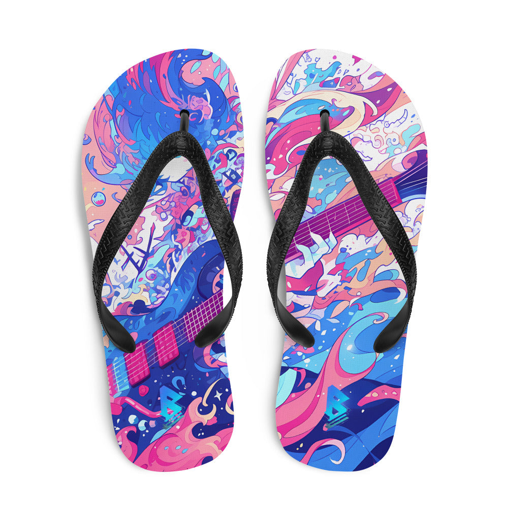 Anime Guitar Flip-Flops – Free Delivery! Rock / Metal / Gothic / EDM / Clubwear - Alternative Apparel Only from Phase B Records.