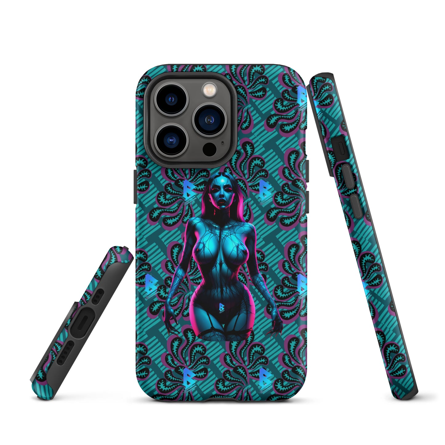 Pinup Turquoise Girl Tough Case for iPhone®