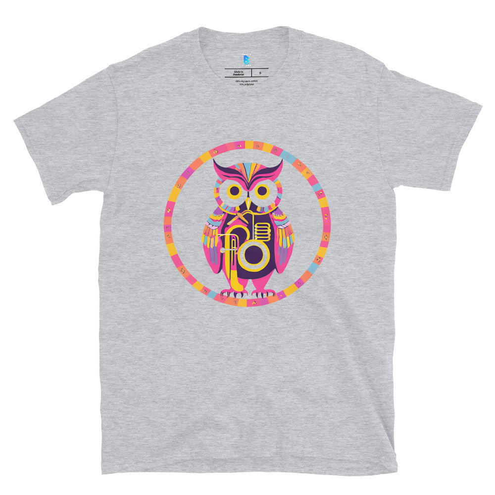 The Wise Owl Short-Sleeve Unisex T-Shirt - Free Delivery! Reggae / Dub / Ska / Ska punk / Punk - Alternative Apparel and Merch Only from Phase B Records.