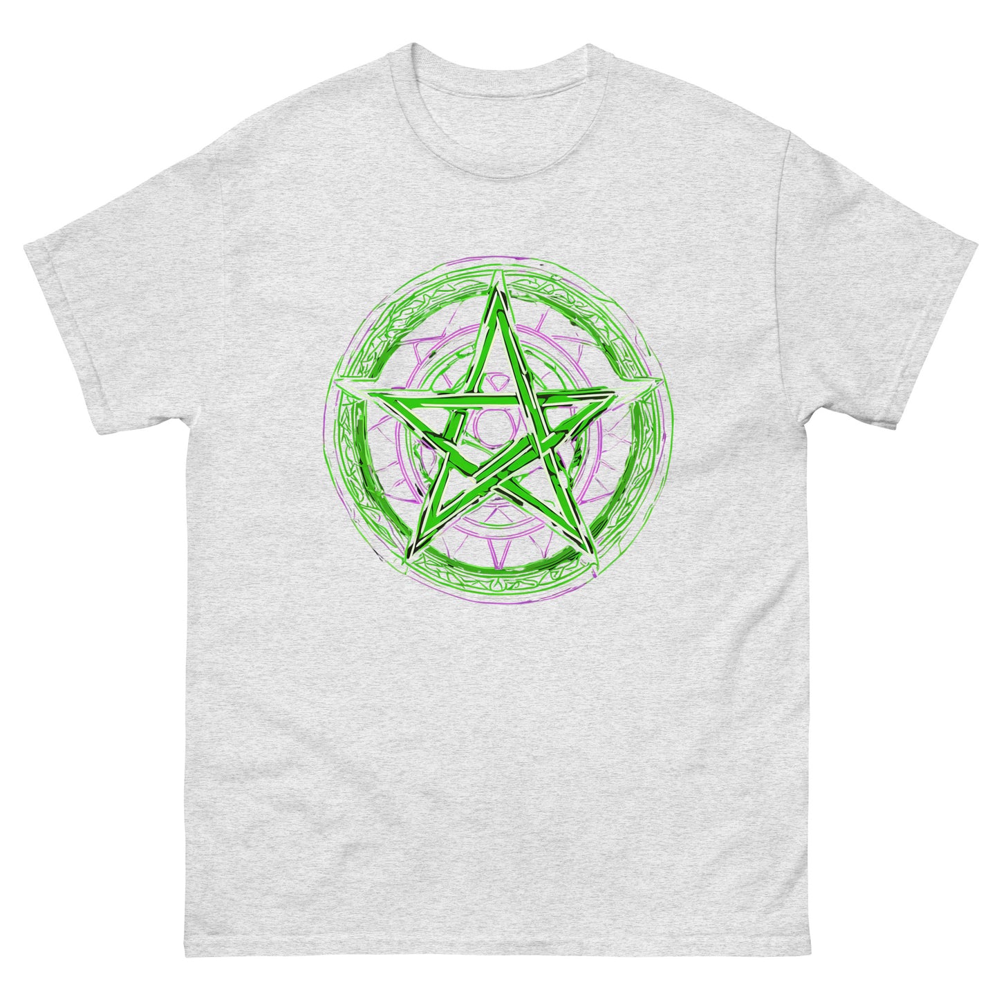 Green Pentagram Unisex classic tee - Free Delivery! Rock / Metal / Electronic / EDM / Underground - Alternative Apparel and Merch Only from Phase B Records.