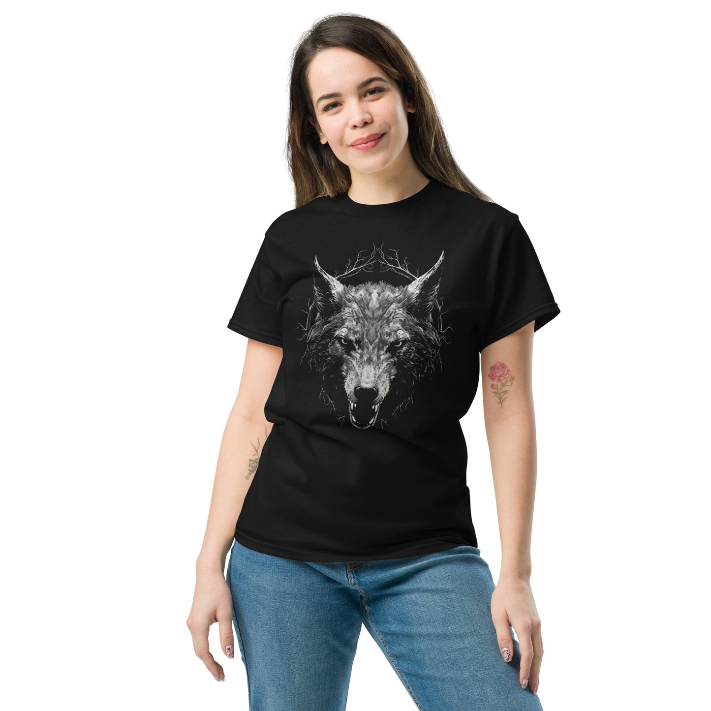 Dead Deceased Unleash the Wolves Unisex Gildan tee - Free Delivery! Rock / Metal / Gothic Alternative classic tee- Alternative Apparel Only from Phase B Records. Plus Size to 5XL