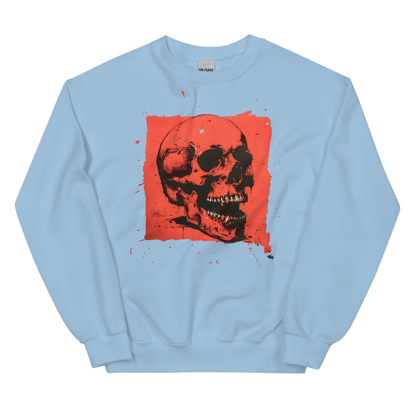 The Skull in Red .. Unisex Sweatshirt