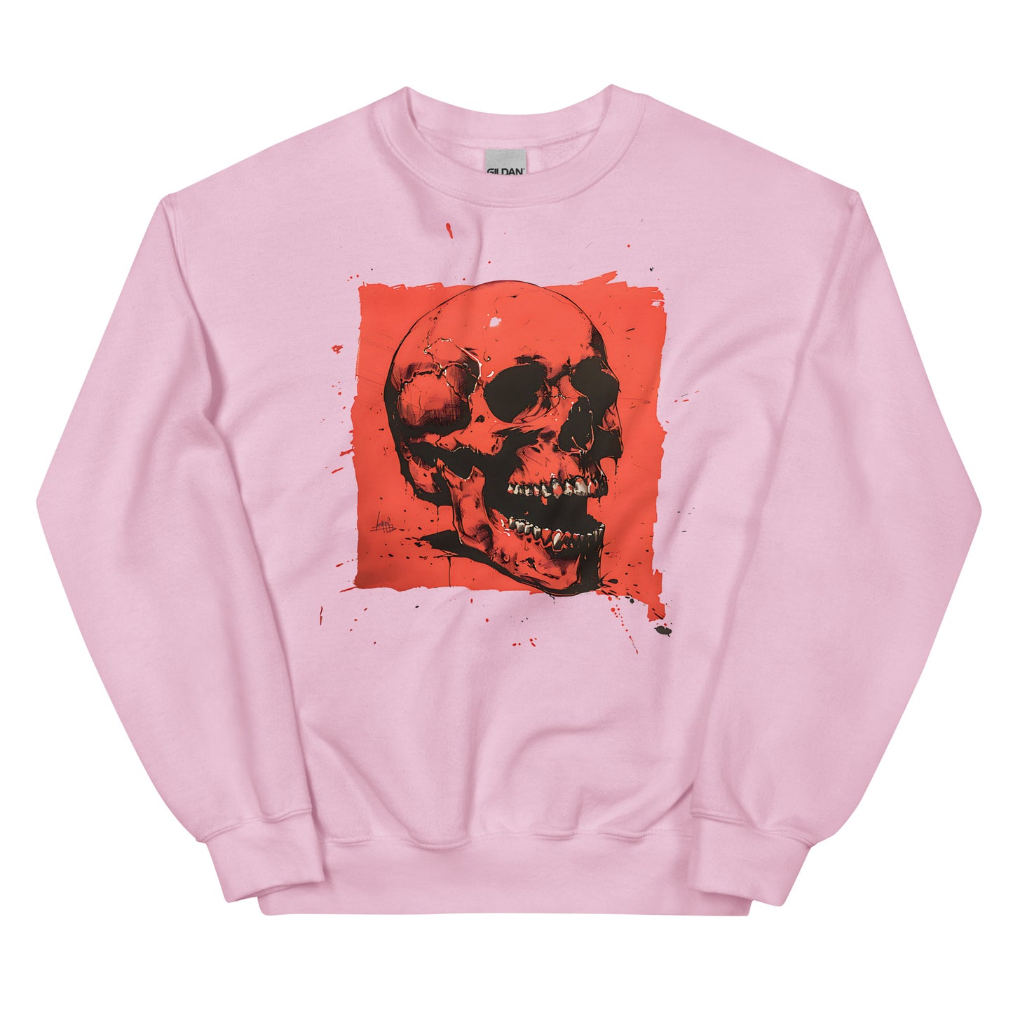 The Skull in Red .. Unisex Sweatshirt
