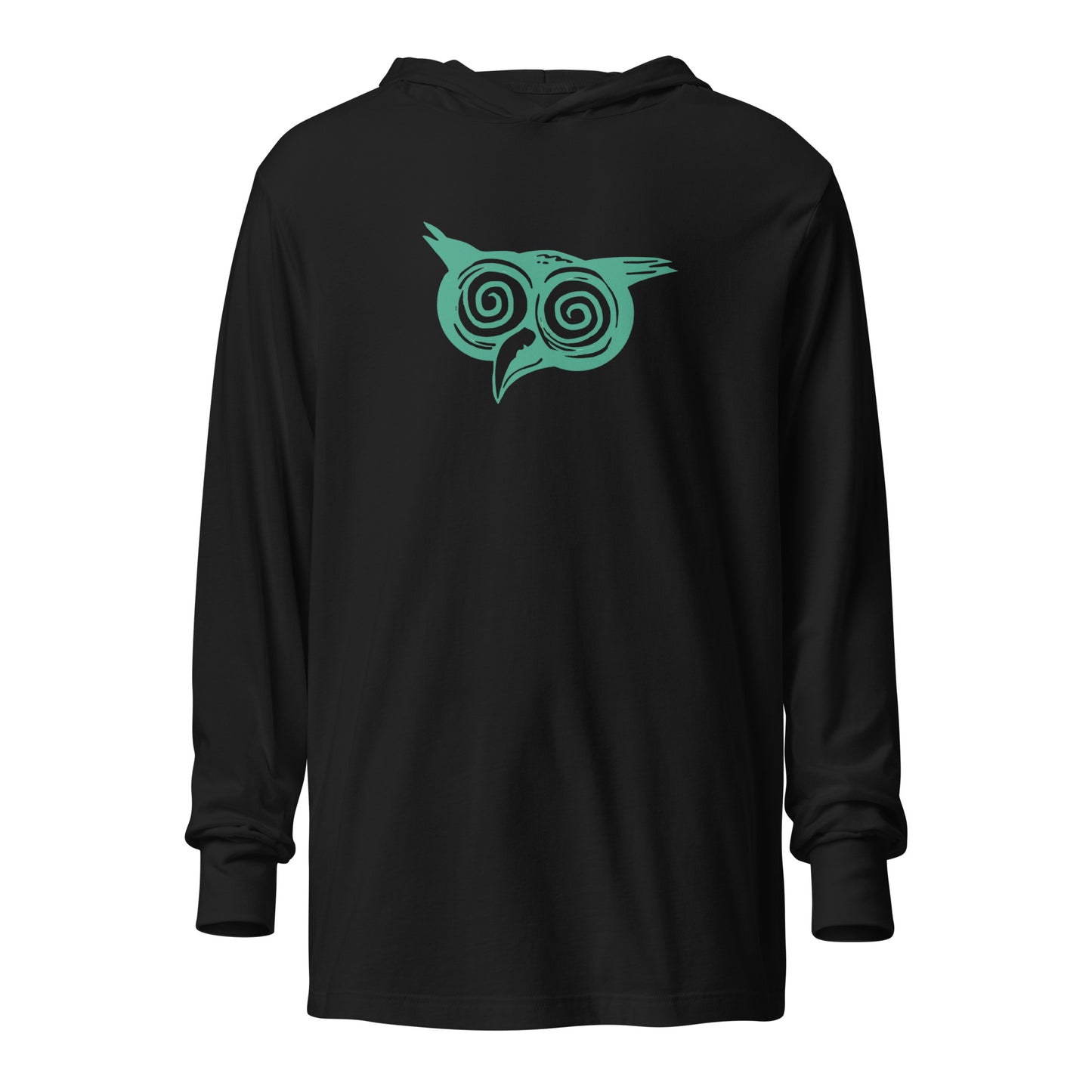Wiservice Owl Hooded long-sleeve tee - Free Delivery! Reggae / Dub / Ska / Ska punk / Punk - Alternative Apparel and Merch Only from Phase B Records.