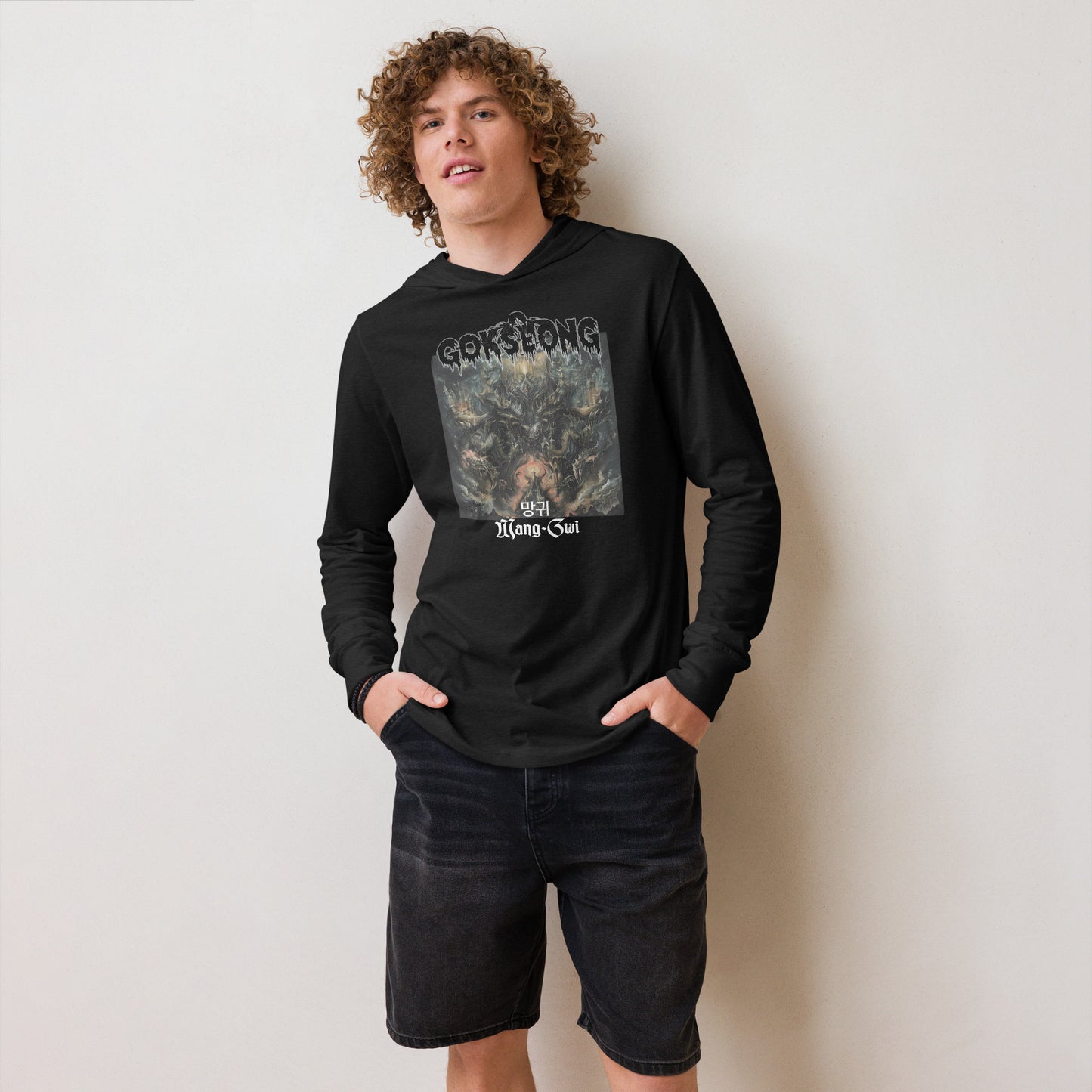 Gokseong Mang-Gwi Hooded long-sleeve tee - Free Delivery! Rock / Metal / Alternative - Alternative Apparel and Merch Only from Phase B Records.