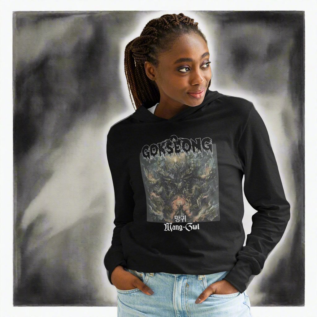 Gokseong Mang-Gwi Hooded long-sleeve tee - Free Delivery! Rock / Metal / Alternative - Alternative Apparel and Merch Only from Phase B Records.