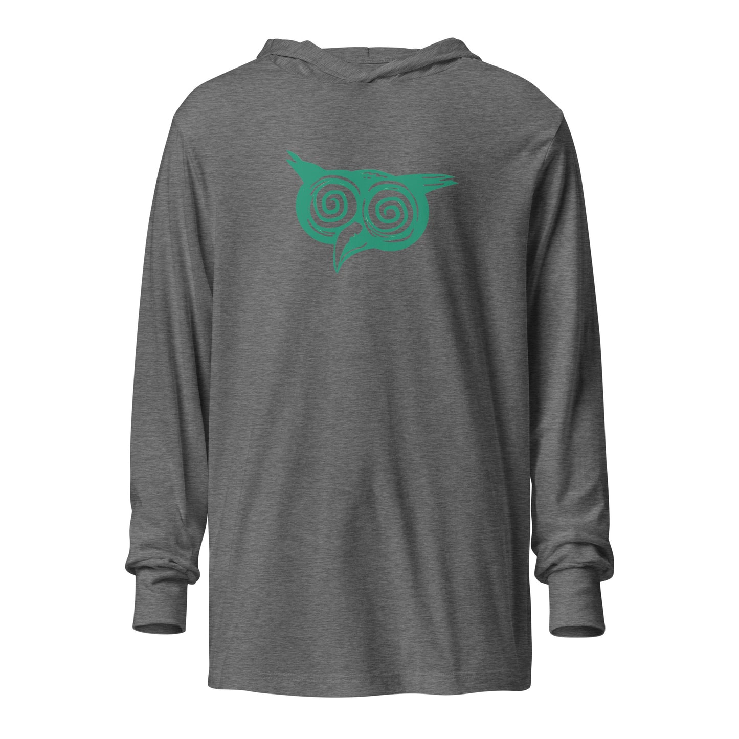 Wiservice Owl Hooded long-sleeve tee - Free Delivery! Reggae / Dub / Ska / Ska punk / Punk - Alternative Apparel and Merch Only from Phase B Records.