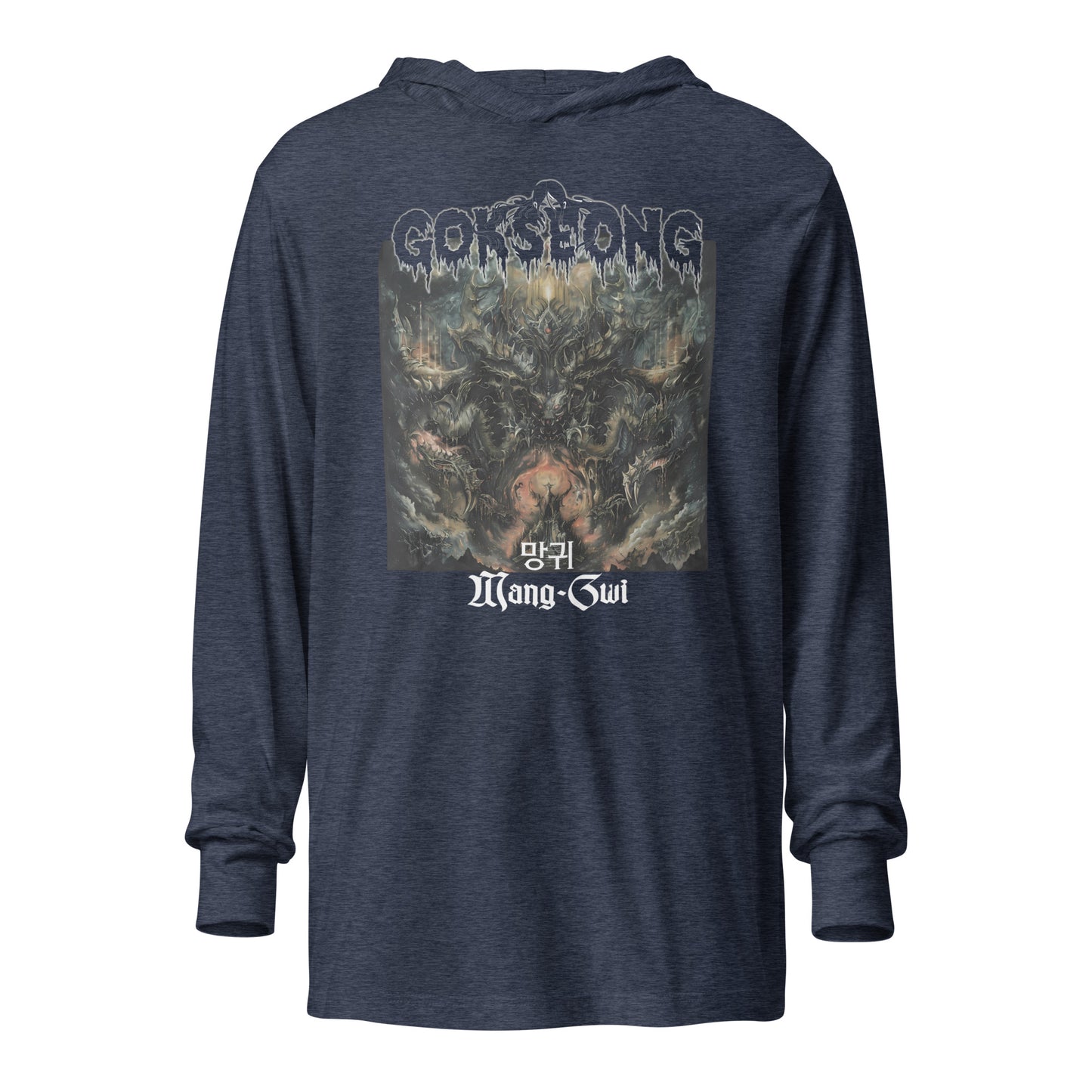 Gokseong Mang-Gwi Hooded long-sleeve tee - Free Delivery! Rock / Metal / Alternative - Alternative Apparel and Merch Only from Phase B Records.