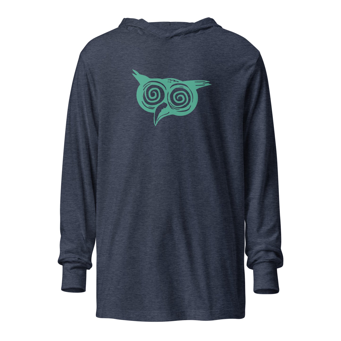 Wiservice Owl Hooded long-sleeve tee - Free Delivery! Reggae / Dub / Ska / Ska punk / Punk - Alternative Apparel and Merch Only from Phase B Records.