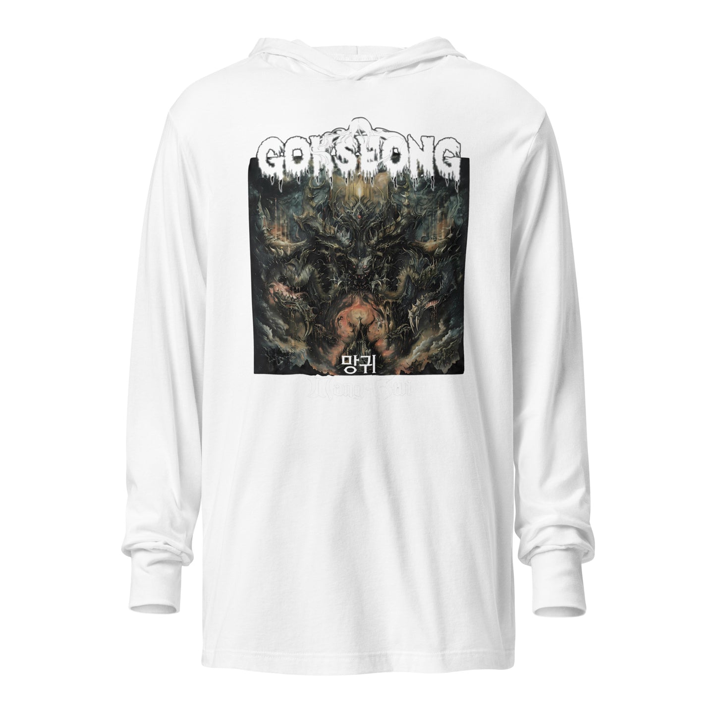 Gokseong Mang-Gwi Hooded long-sleeve tee - Free Delivery! Rock / Metal / Alternative - Alternative Apparel and Merch Only from Phase B Records.