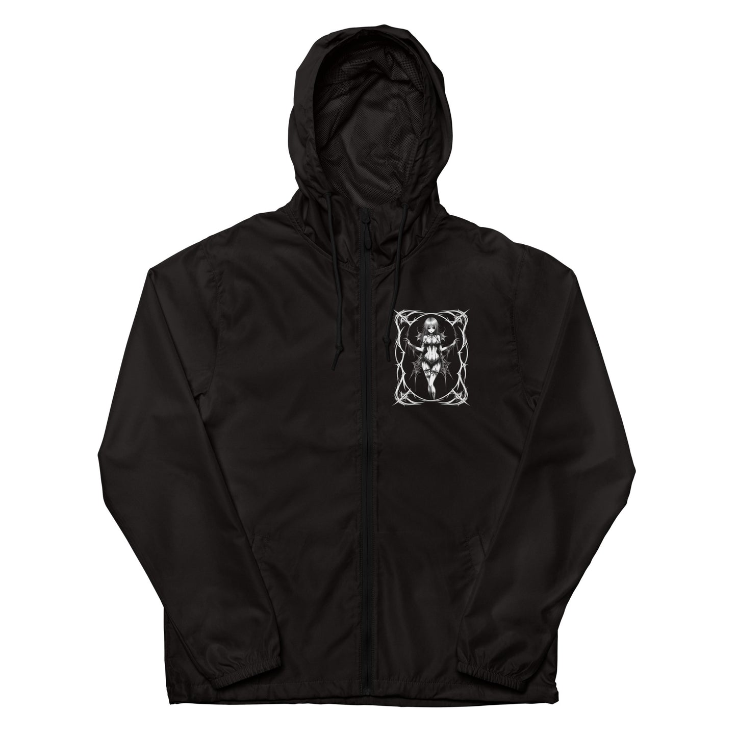 Pinup Spider Girl Unisex lightweight zip up windbreaker