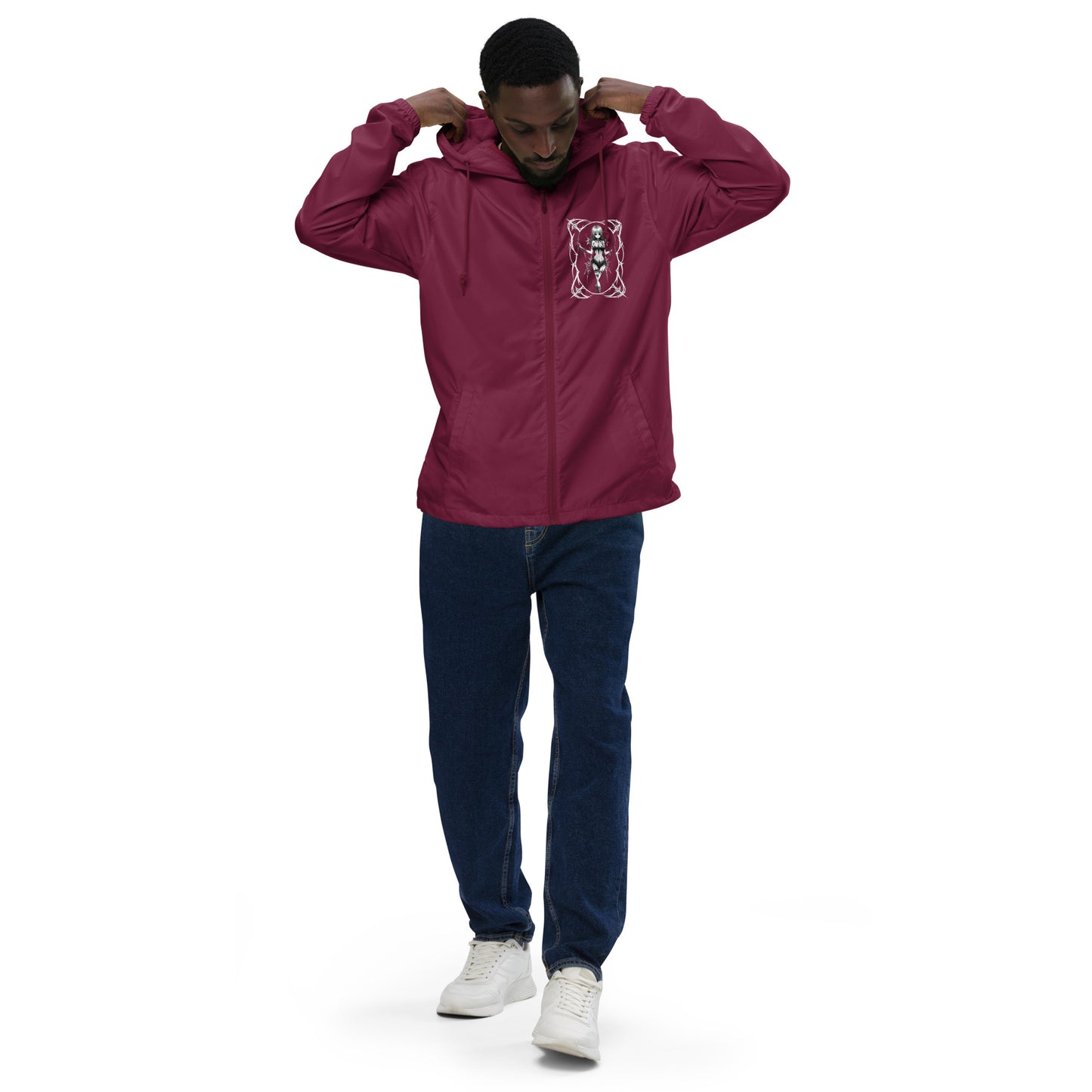 Pinup Spider Girl Unisex lightweight zip up windbreaker