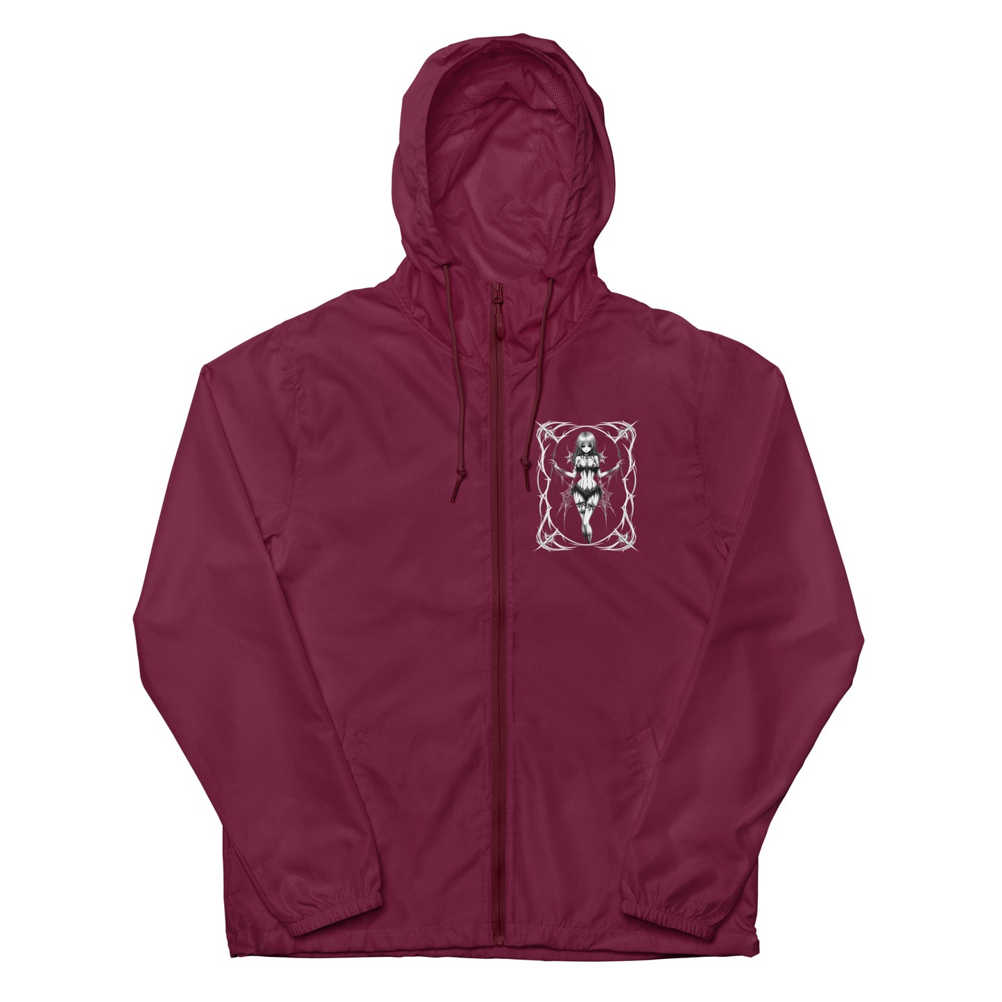 Pinup Spider Girl Unisex lightweight zip up windbreaker