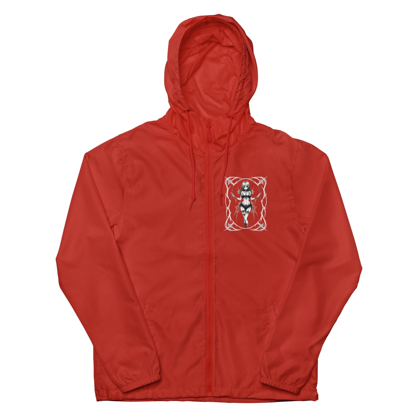 Pinup Spider Girl Unisex lightweight zip up windbreaker