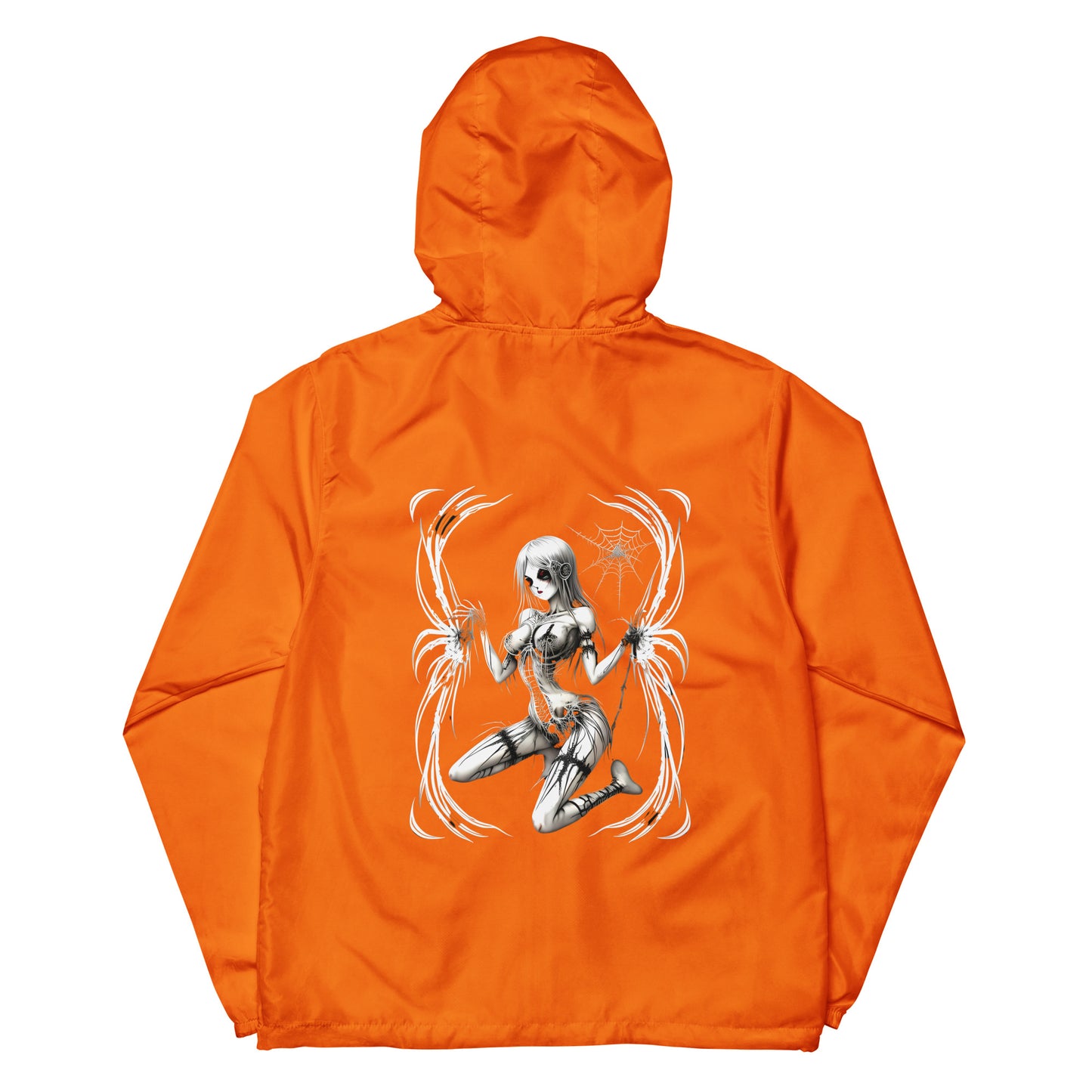 Pinup Spider Girl Unisex lightweight zip up windbreaker
