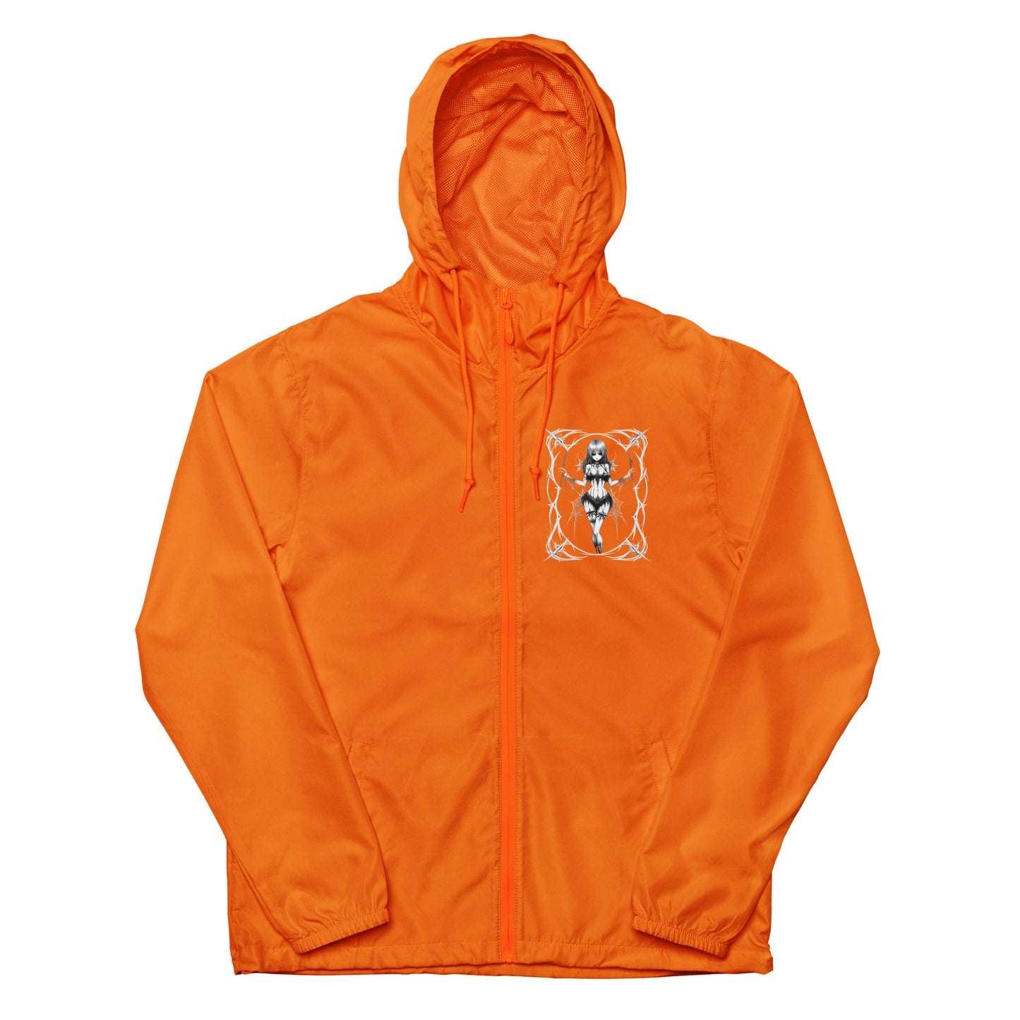 Pinup Spider Girl Unisex lightweight zip up windbreaker