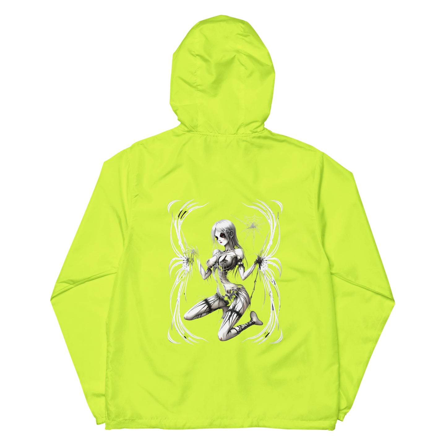 Pinup Spider Girl Unisex lightweight zip up windbreaker