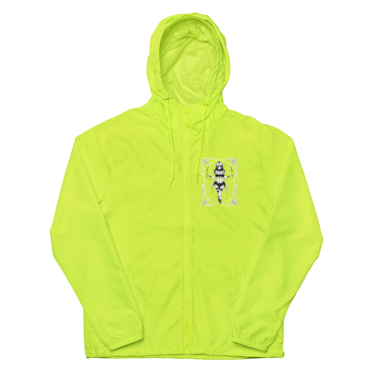 Pinup Spider Girl Unisex lightweight zip up windbreaker