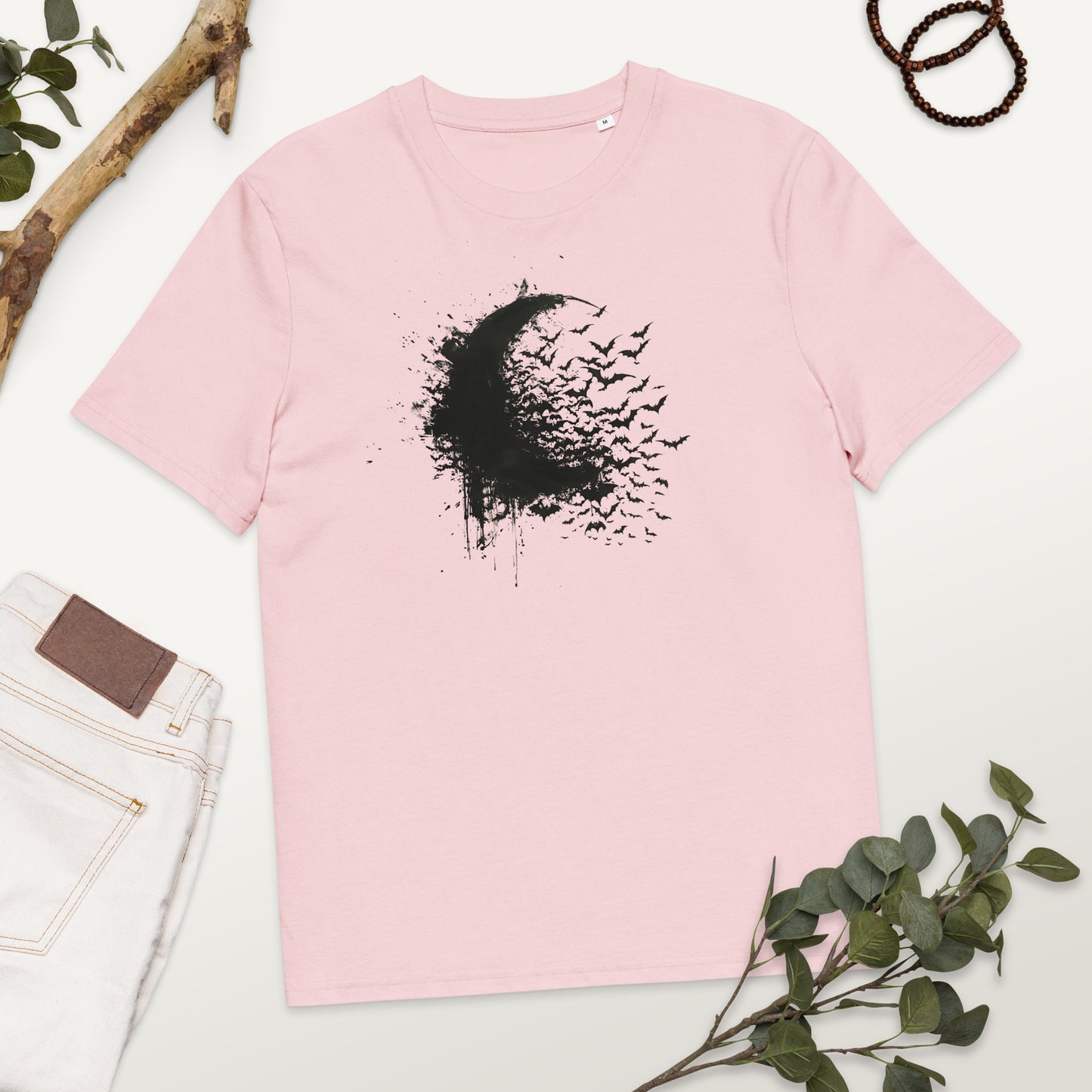 Moon & Bats Unisex Organic Cotton T-Shirt