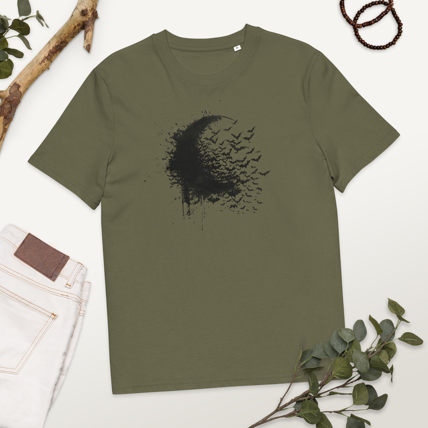 Moon & Bats Unisex Organic Cotton T-Shirt