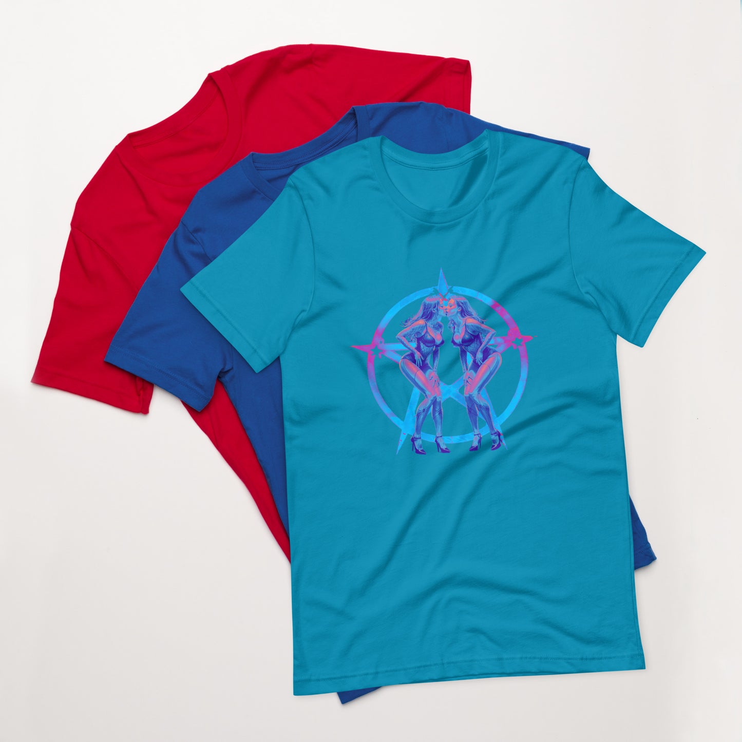 Pentagram Pinup Unisex t-shirt