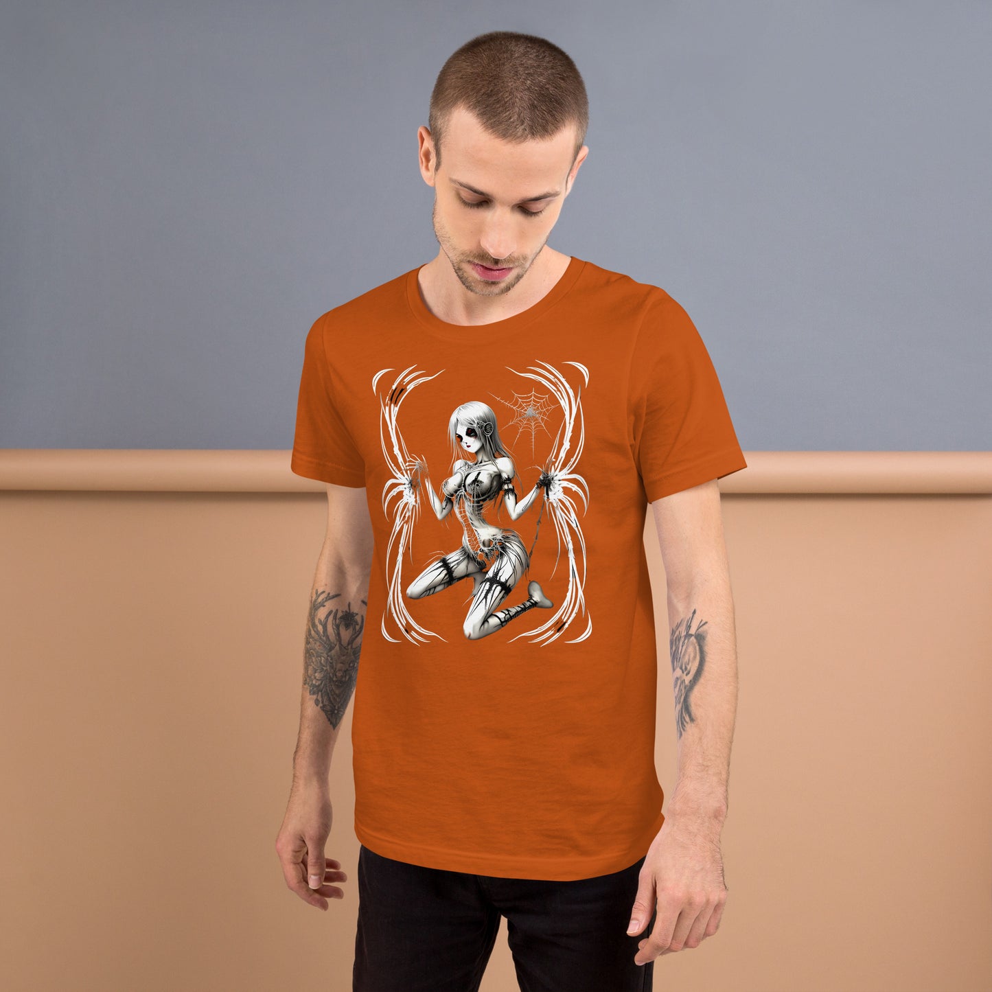Spider Girl Pinup- Unisex t-shirt