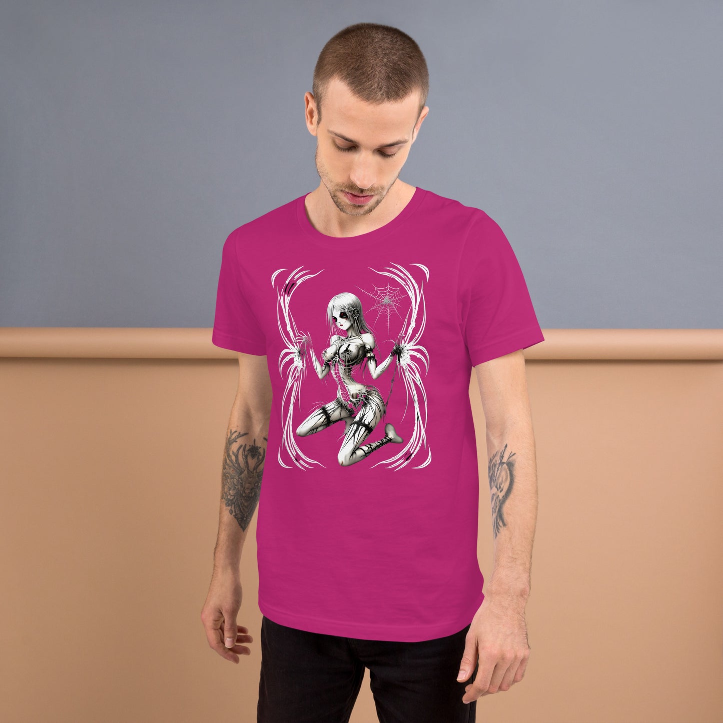 Spider Girl Pinup- Unisex t-shirt