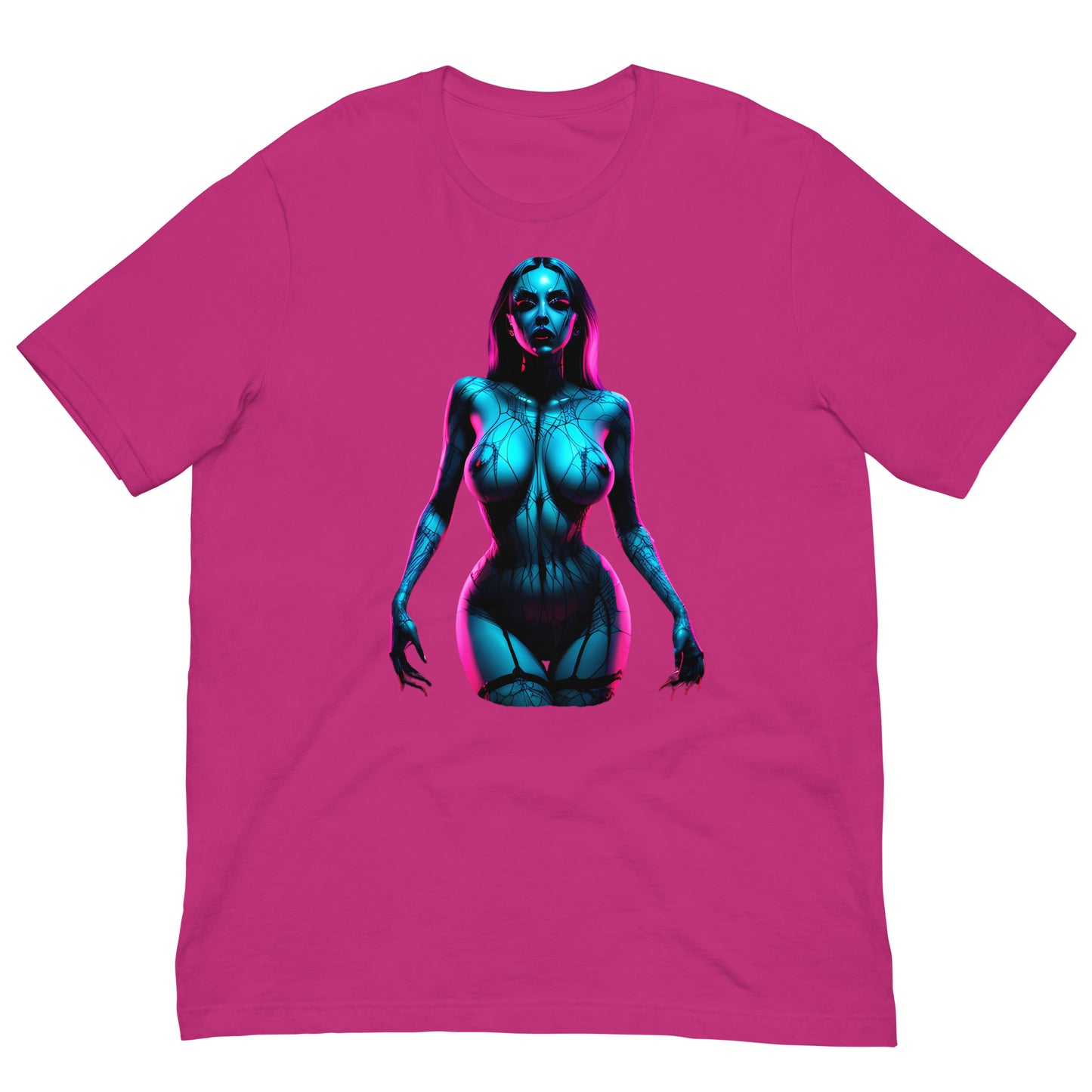 Zombie Girl Pinup - Unisex t-shirt – Free Delivery! Rock / Metal / Gothic / EDM / Clubwear - Alternative Apparel Only from Phase B Records. Plus Size to 5XL