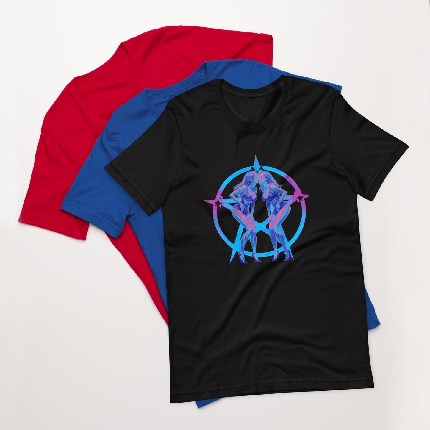 Pentagram Pinup Unisex t-shirt