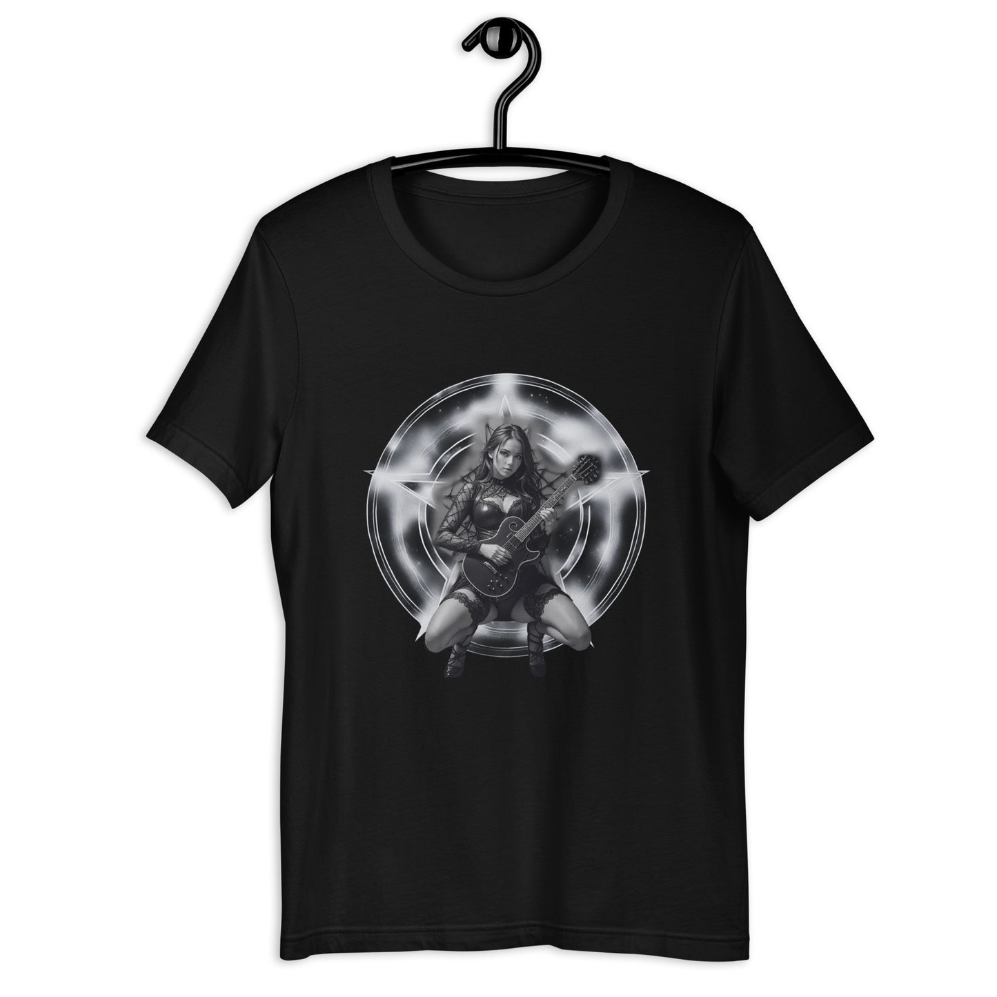 Pinup Guitar Girl Unisex t-shirt