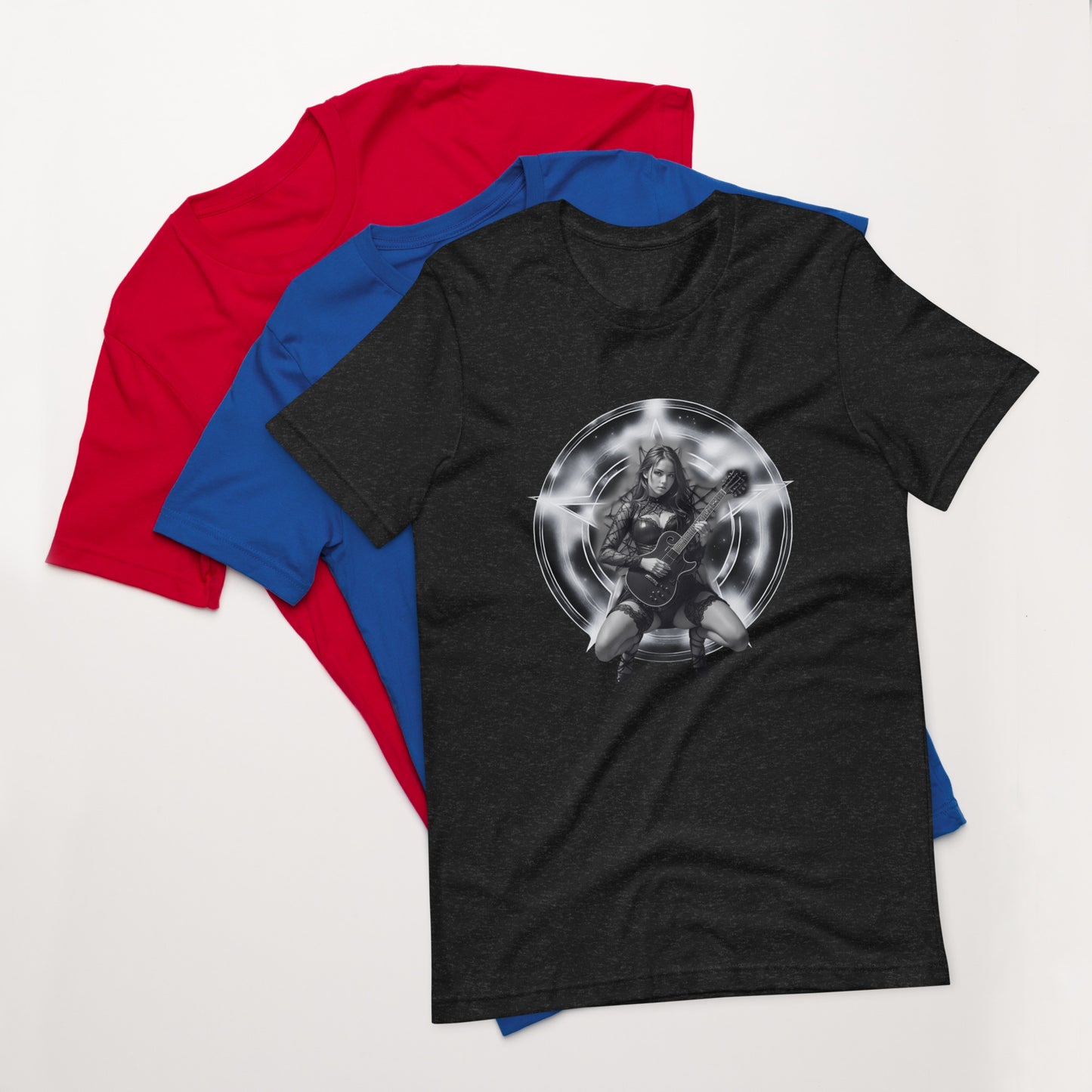 Pinup Guitar Girl Unisex t-shirt