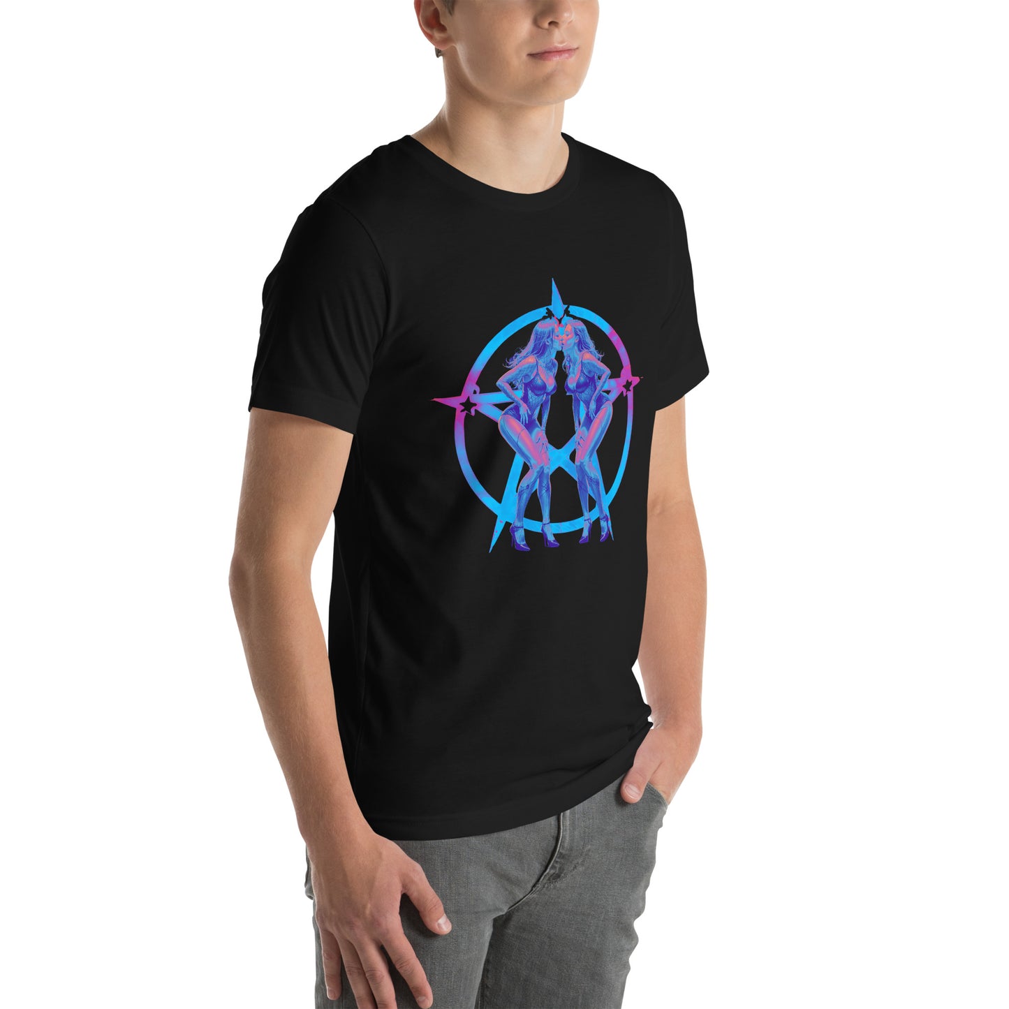 Pentagram Pinup Unisex t-shirt