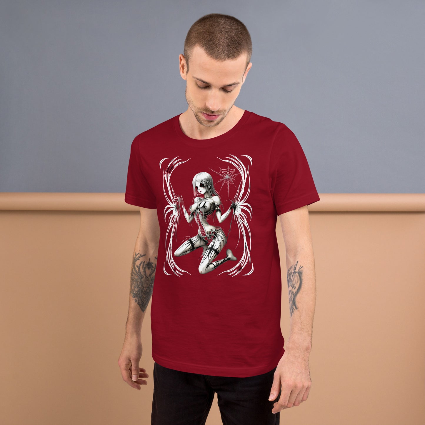 Spider Girl Pinup- Unisex t-shirt