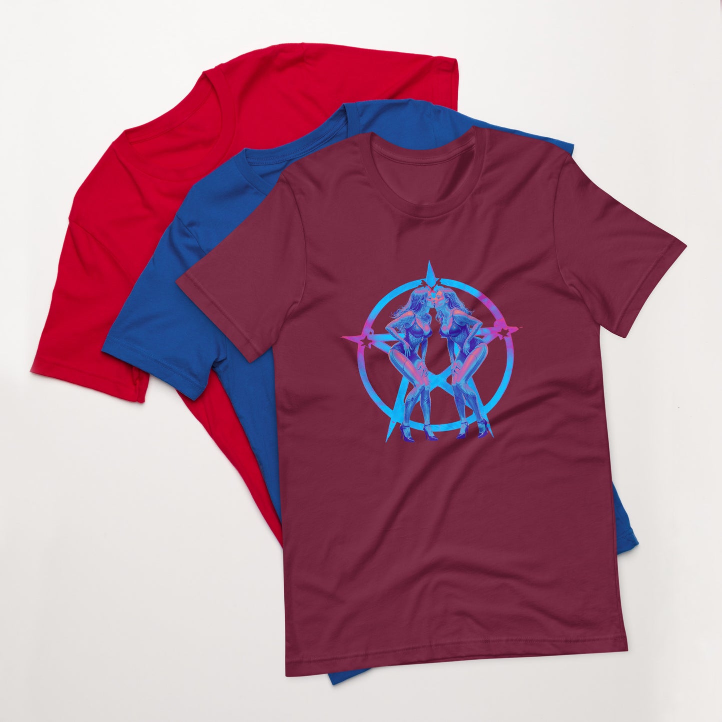 Pentagram Pinup Unisex t-shirt