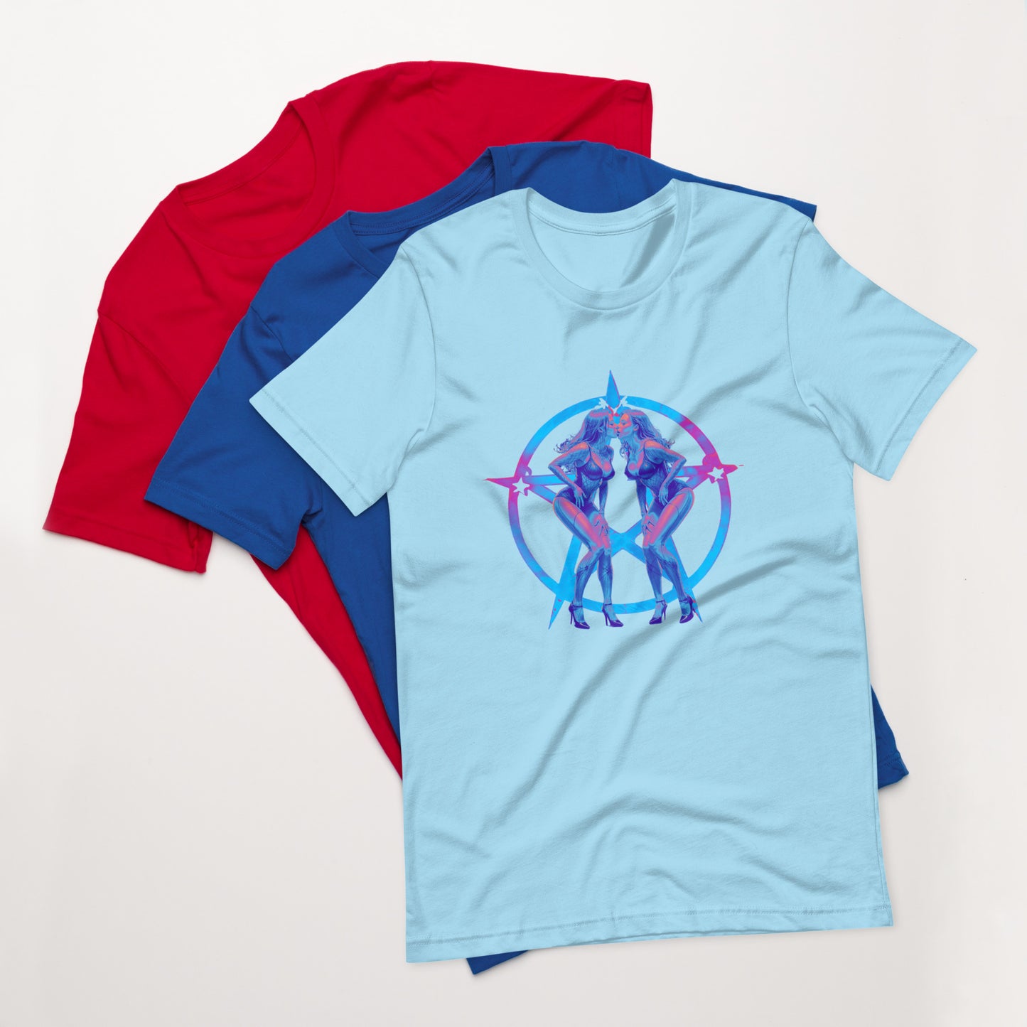 Pentagram Pinup Unisex t-shirt