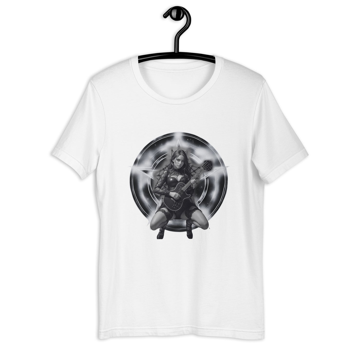 Pinup Guitar Girl Unisex t-shirt