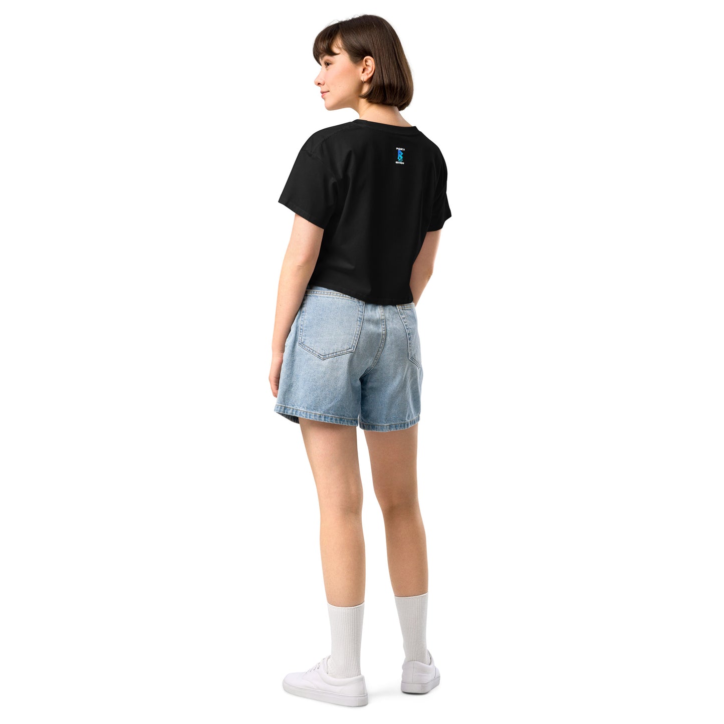 Green Pentagram Women’s crop top - Free Delivery! Rock / Metal / Electronic / EDM / Underground - Alternative Apparel and Merch Only from Phase B Records.