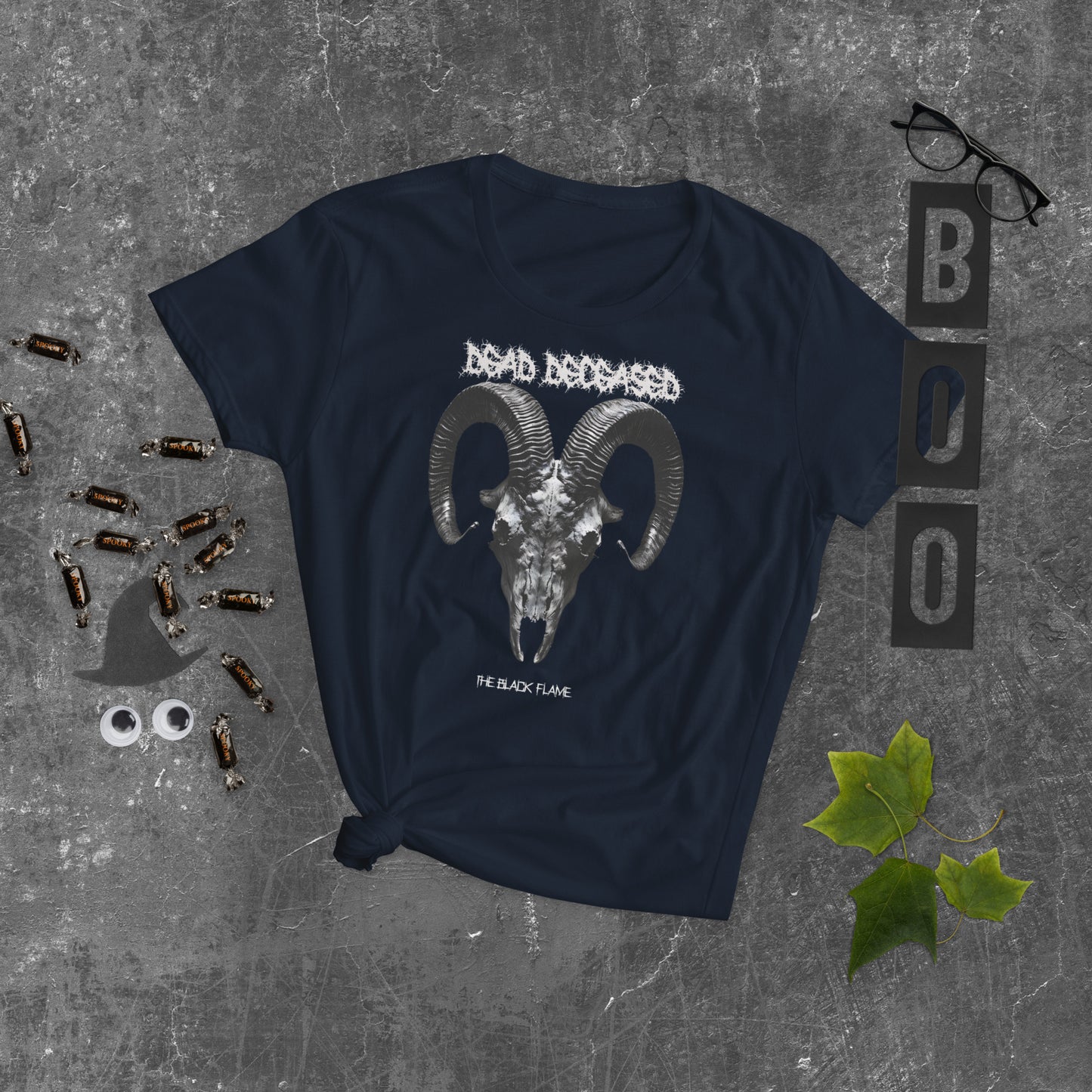 Dead Deceased The Black Flame Women's short sleeve t-shirt - Free Delivery! Rock / Metal / Gothic Alternative - Alternative Apparel Only from Phase B Records. Plus Size to 2XL