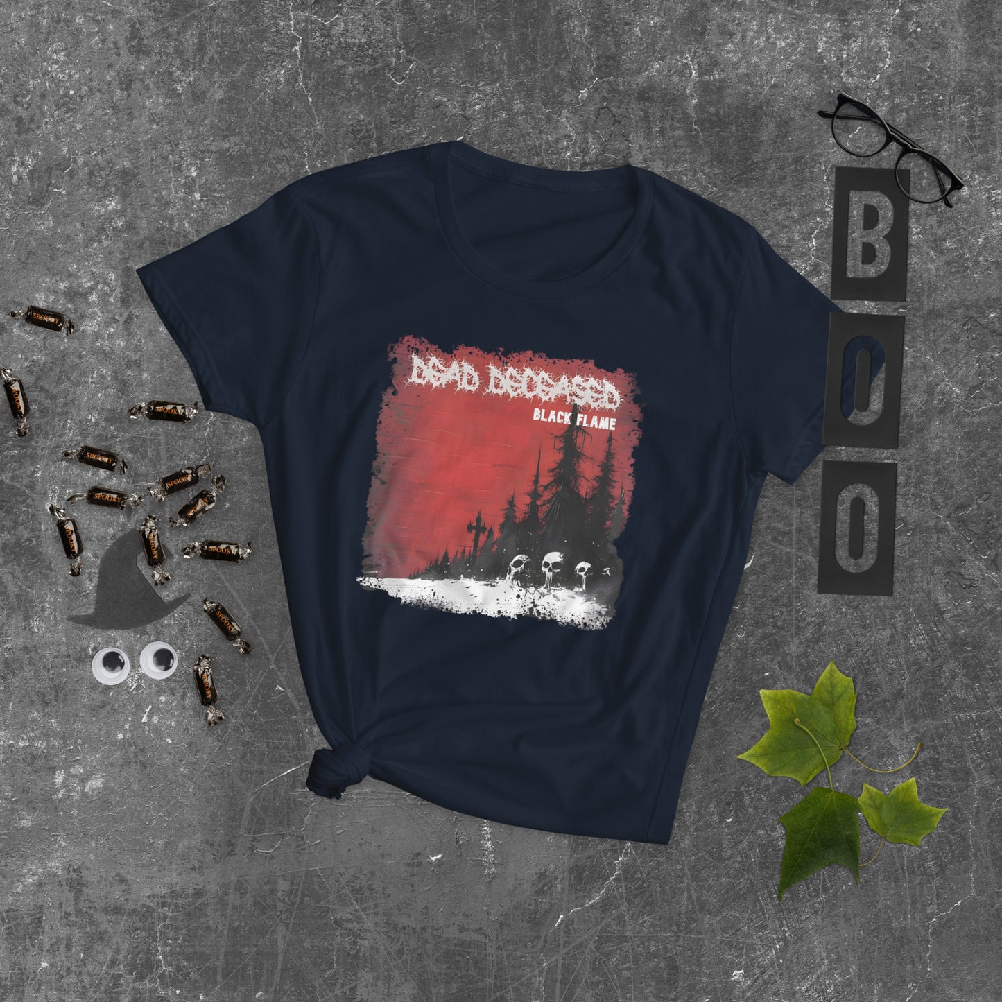 Dead Deceased Black Flame Women's short sleeve t-shirt - Free Delivery! Rock / Metal / Gothic Alternative Tee - Alternative Apparel Only from Phase B Records. Plus Size to 2XL