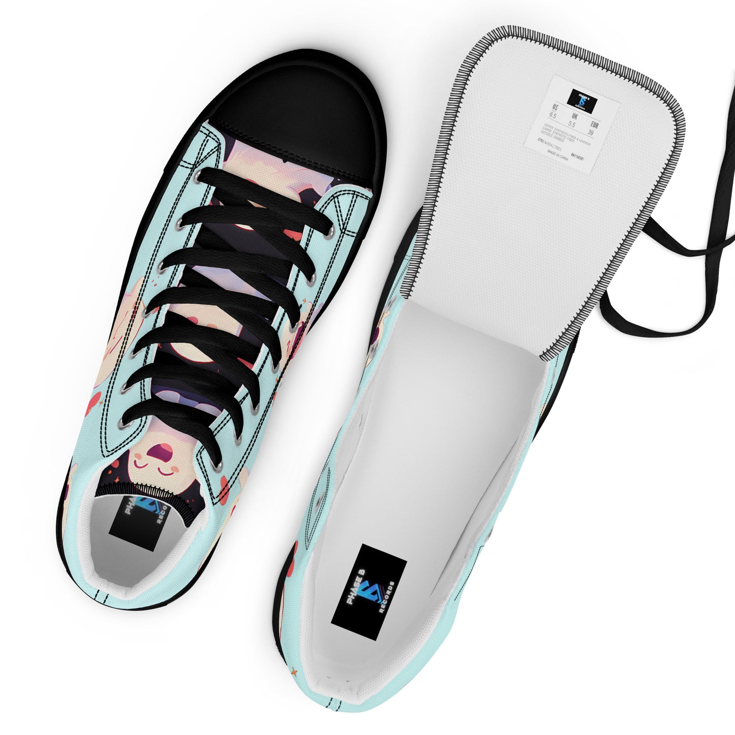 Ghost Love Women’s high top canvas shoes